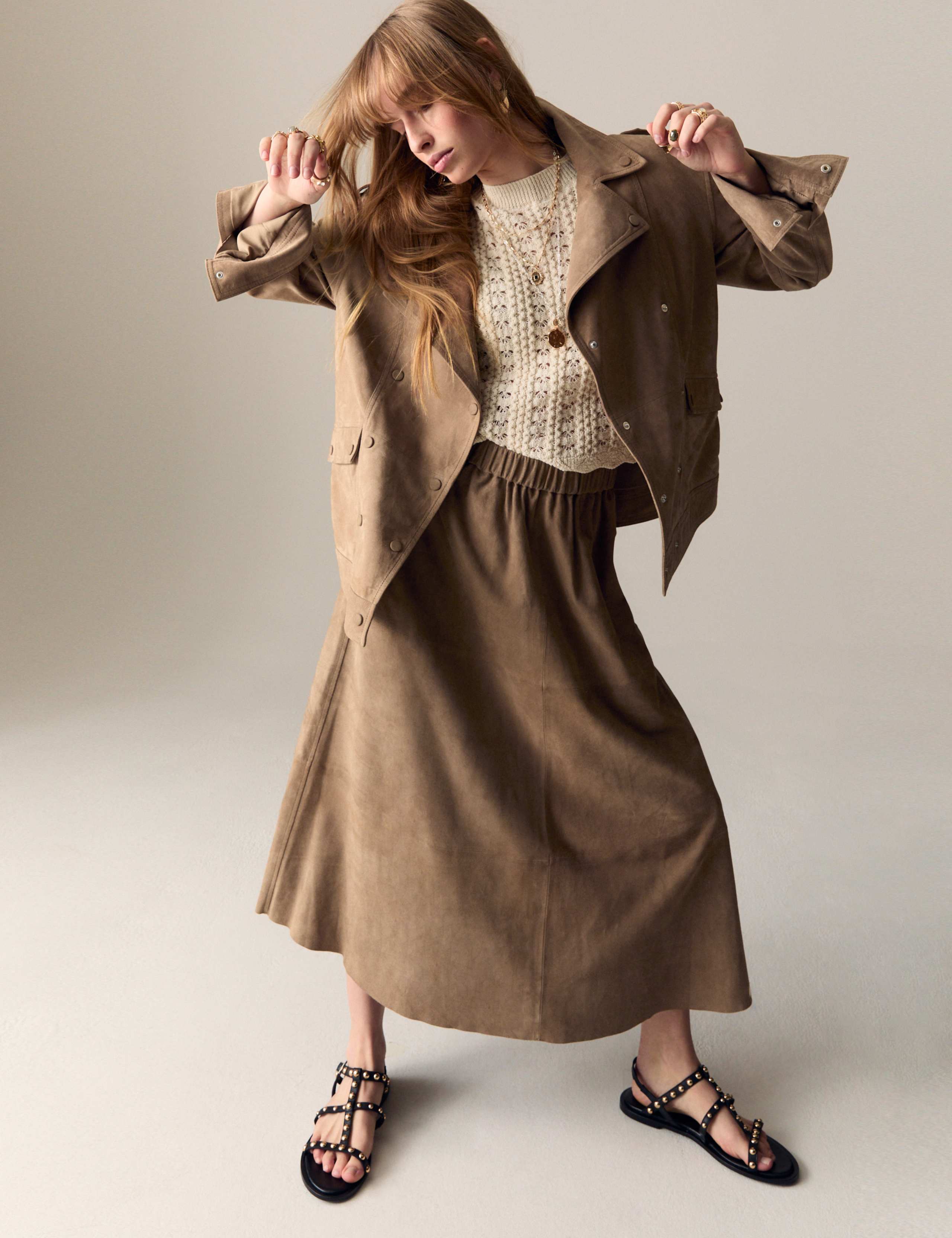 Suede Collared Biker Jacket 3 of 7