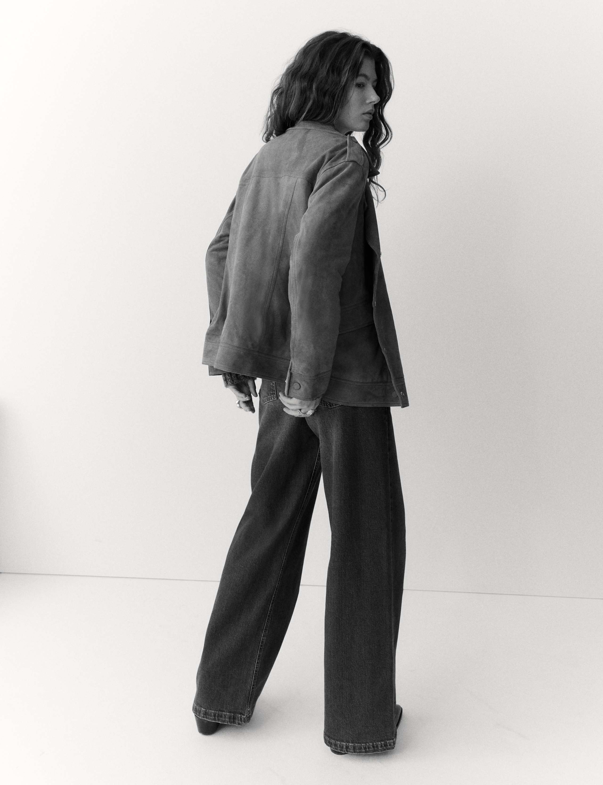 Suede Collared Biker Jacket 5 of 5