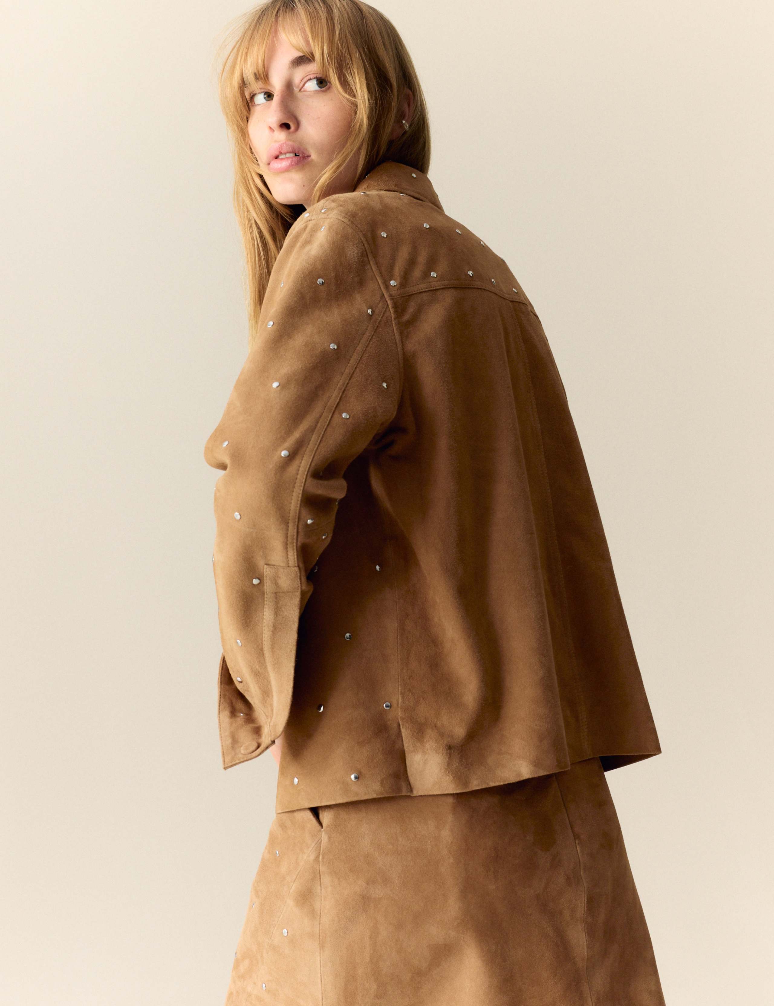 Suede Studded Shacket 5 of 7