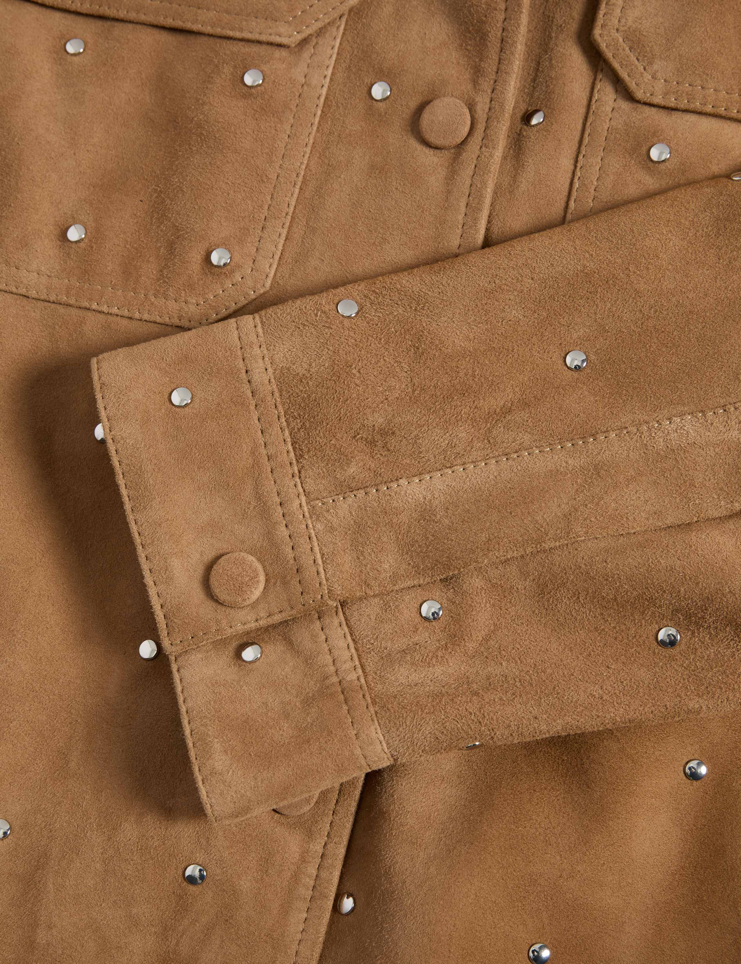 Suede Studded Shacket 7 of 7