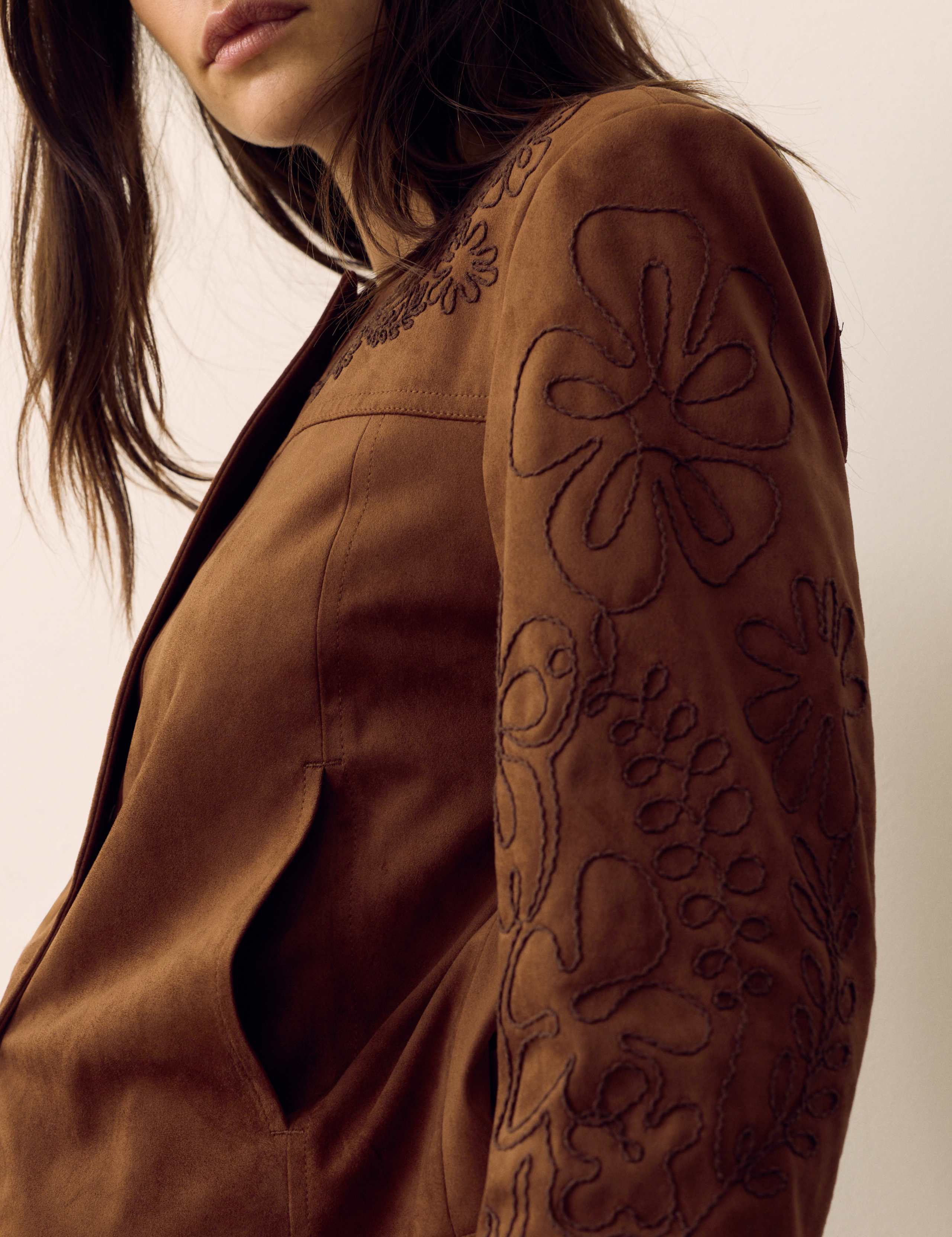 Cornelli Embroidered Suedette Jacket 1 of 4