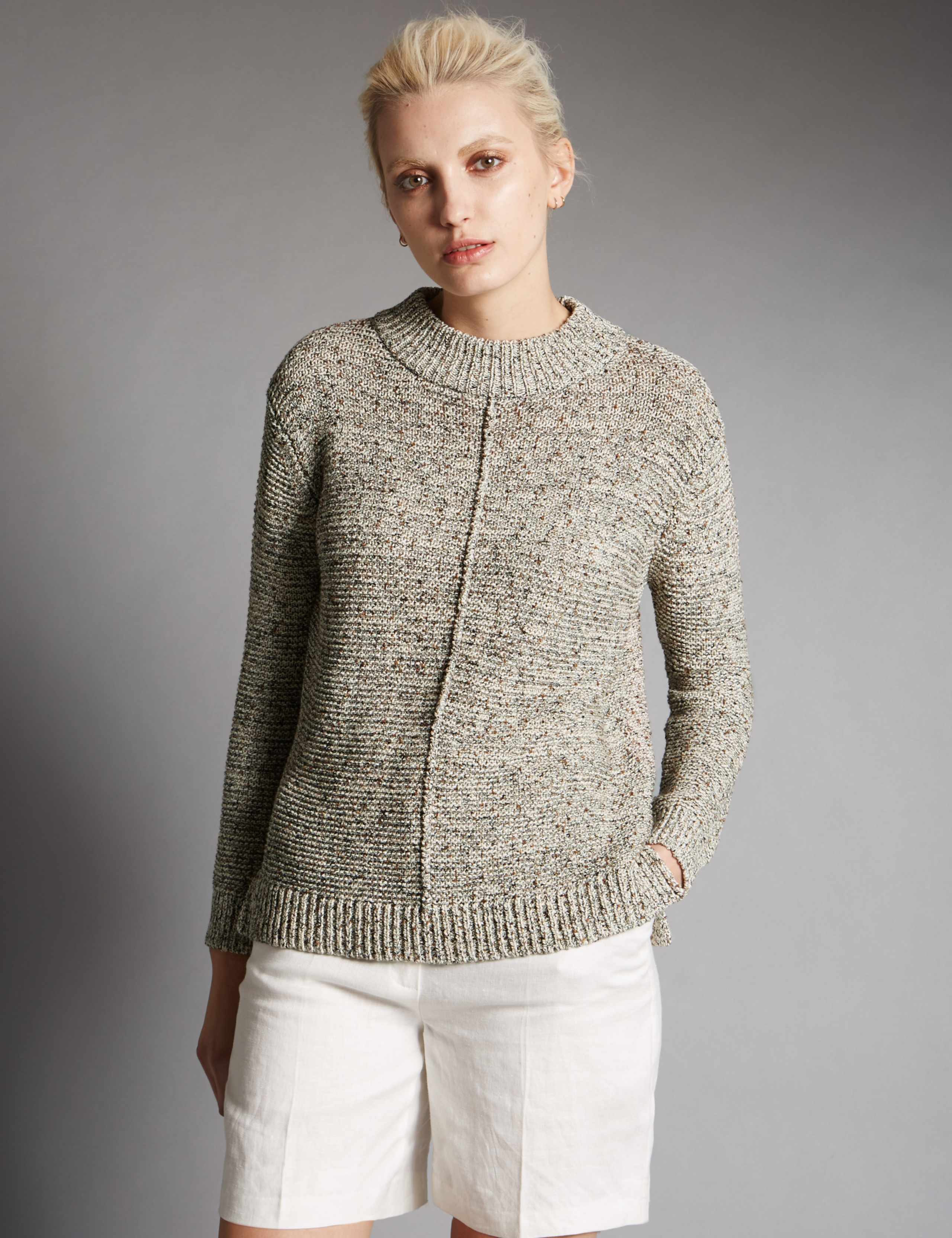 Textured Crew Neck Jumper 1 of 2