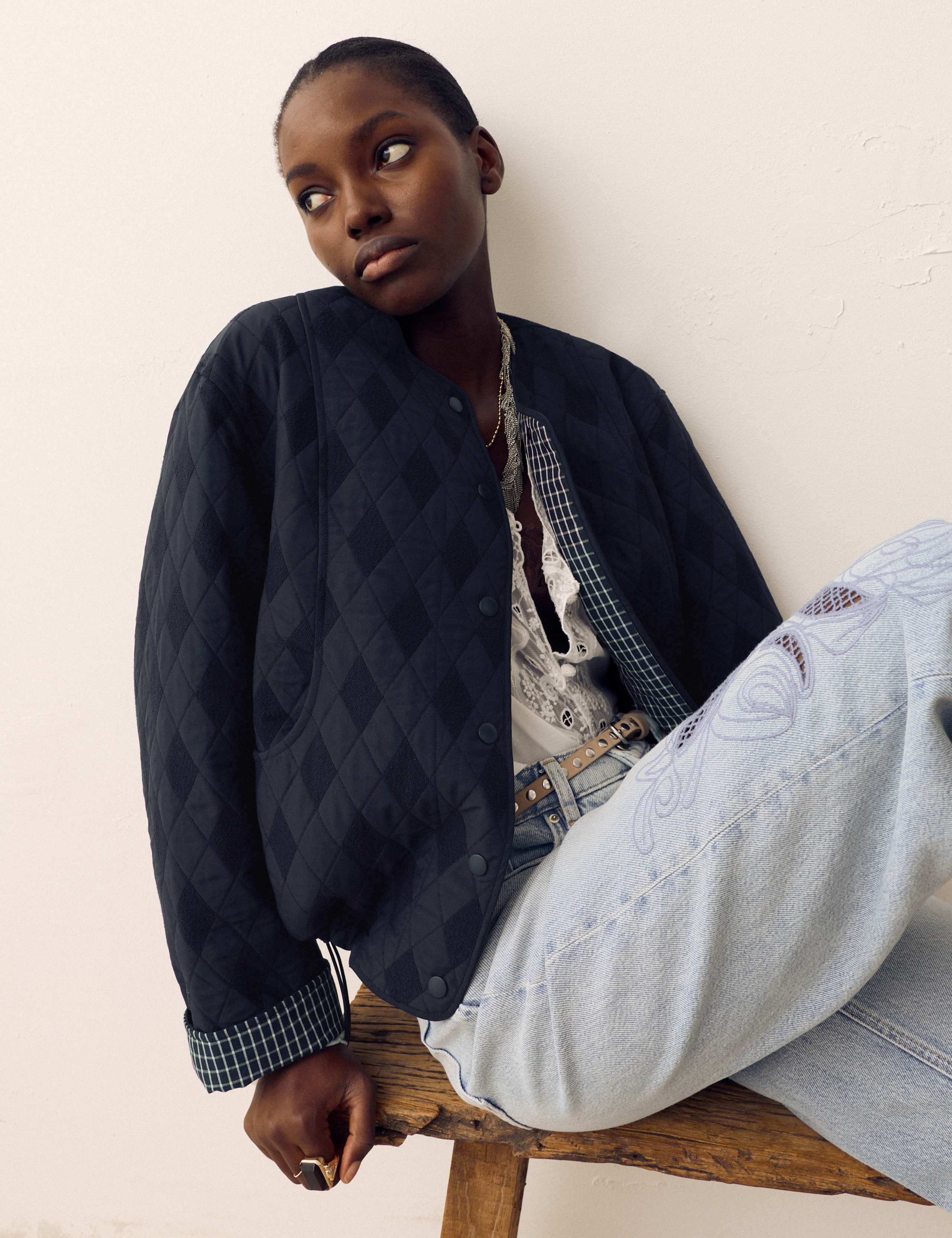 Jacquard Quilted Jacket 6 of 6