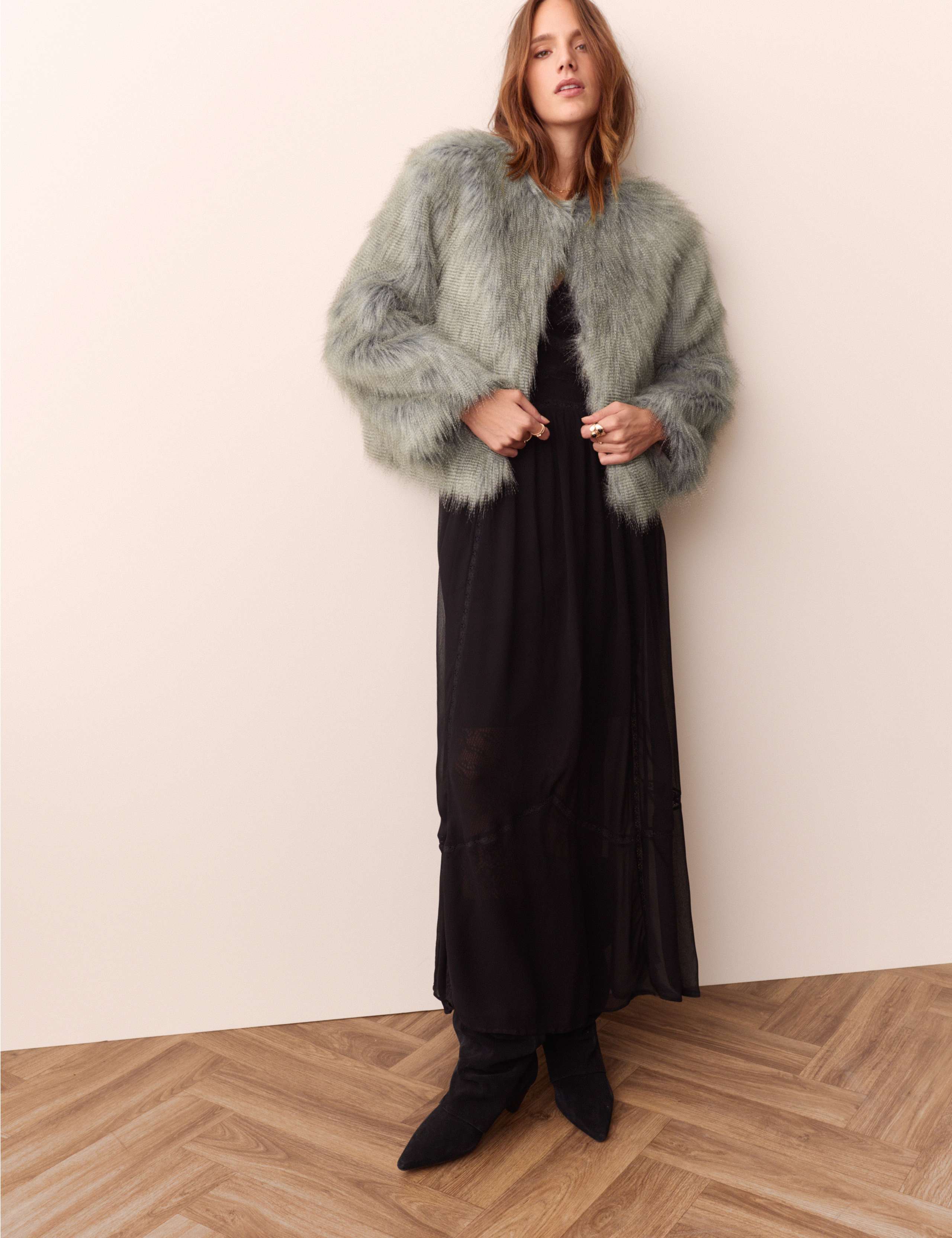 Faux Fur Cropped Jacket 4 of 6