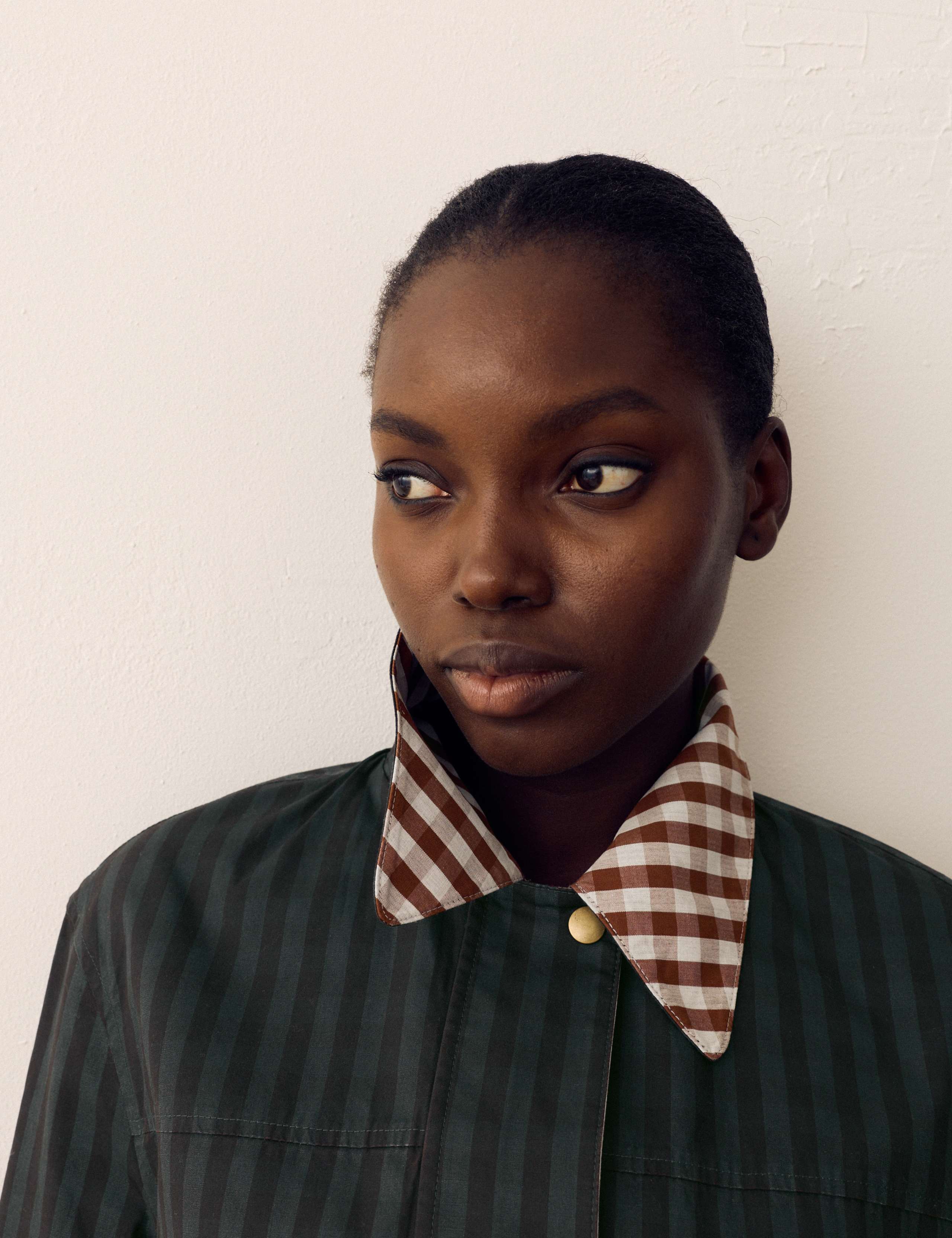 Pure Cotton Check Stripe Reversible Checked Jacket 3 of 7