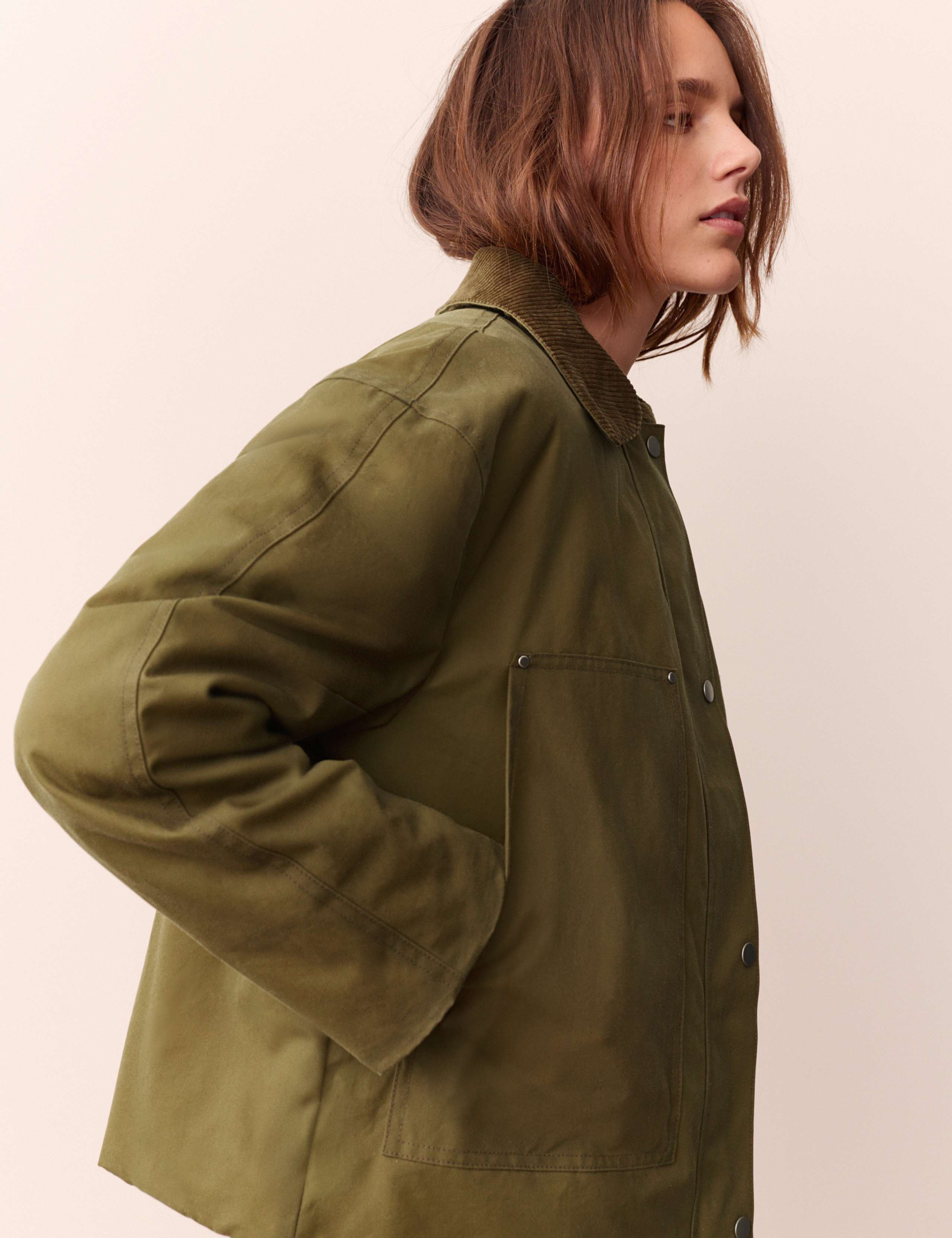 Waxed Cropped Jacket 3 of 7