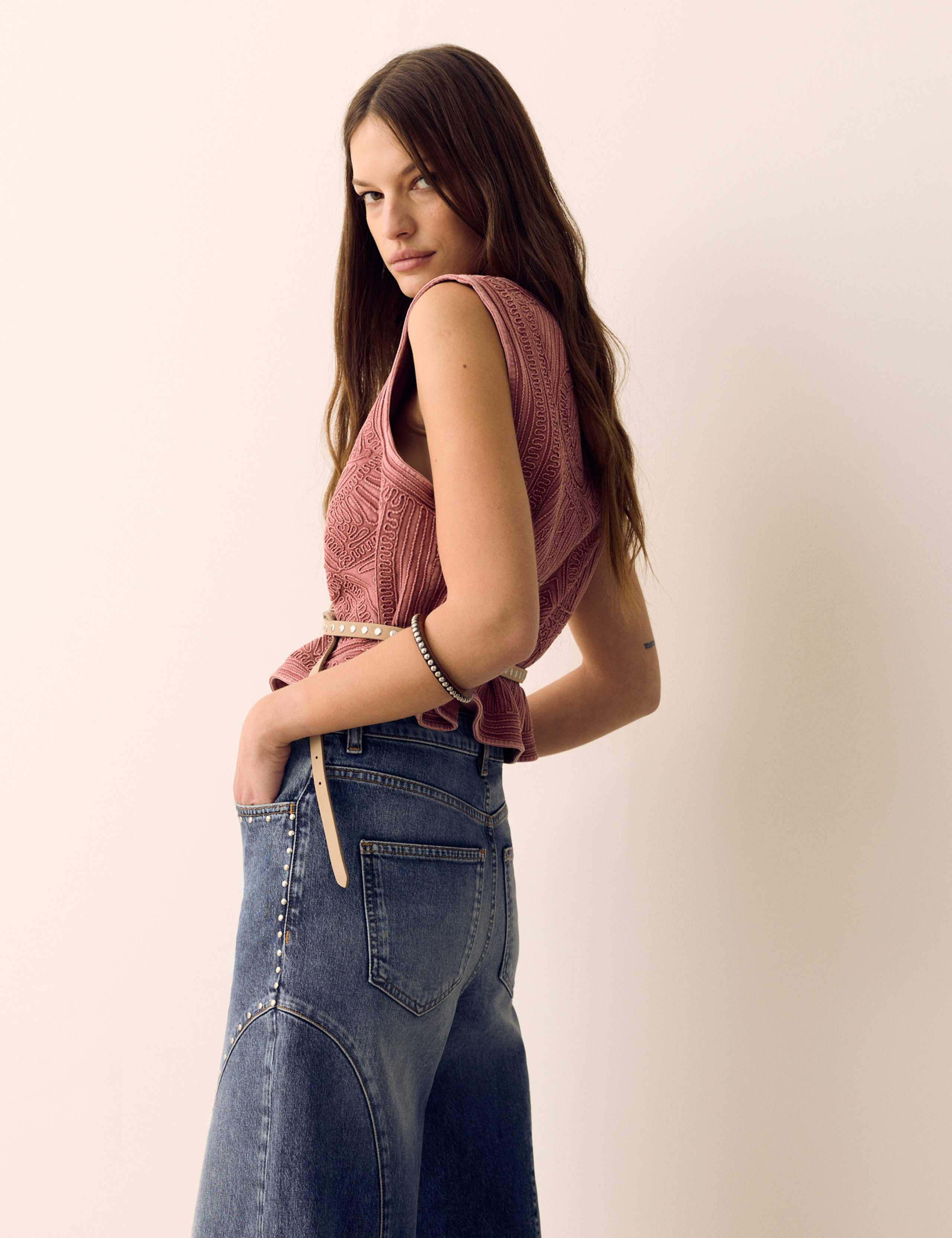 Pure Cotton Embroidered Gilet 6 of 6