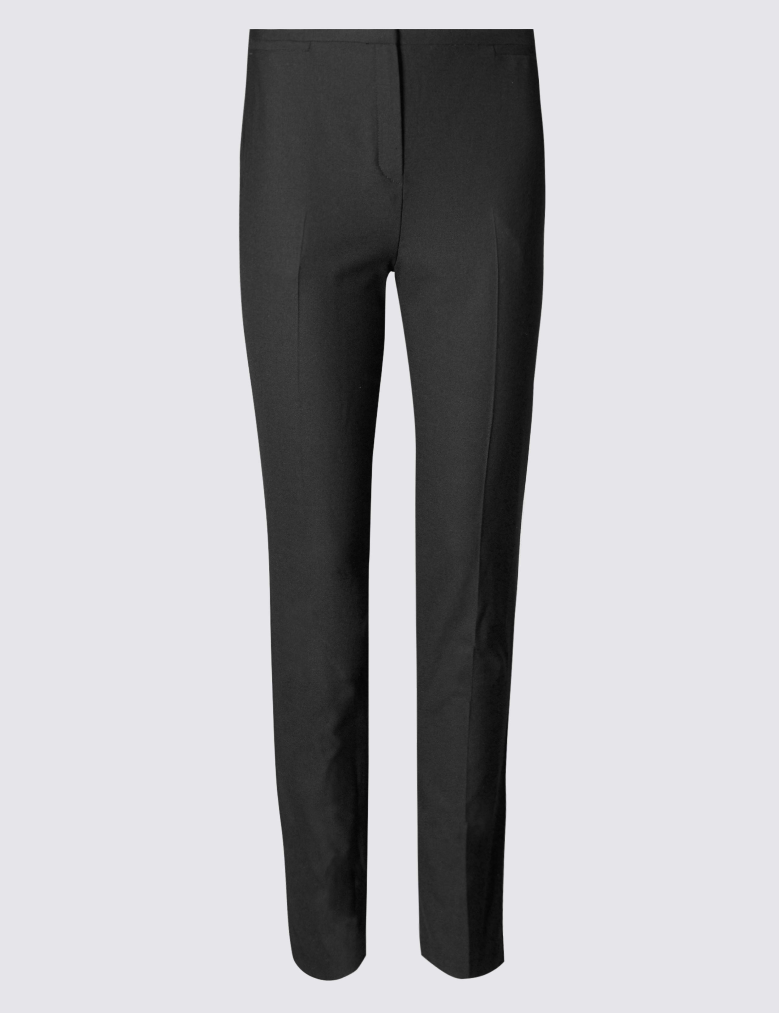Tapered Leg Trousers with Merino Wool & Silk 2 of 4