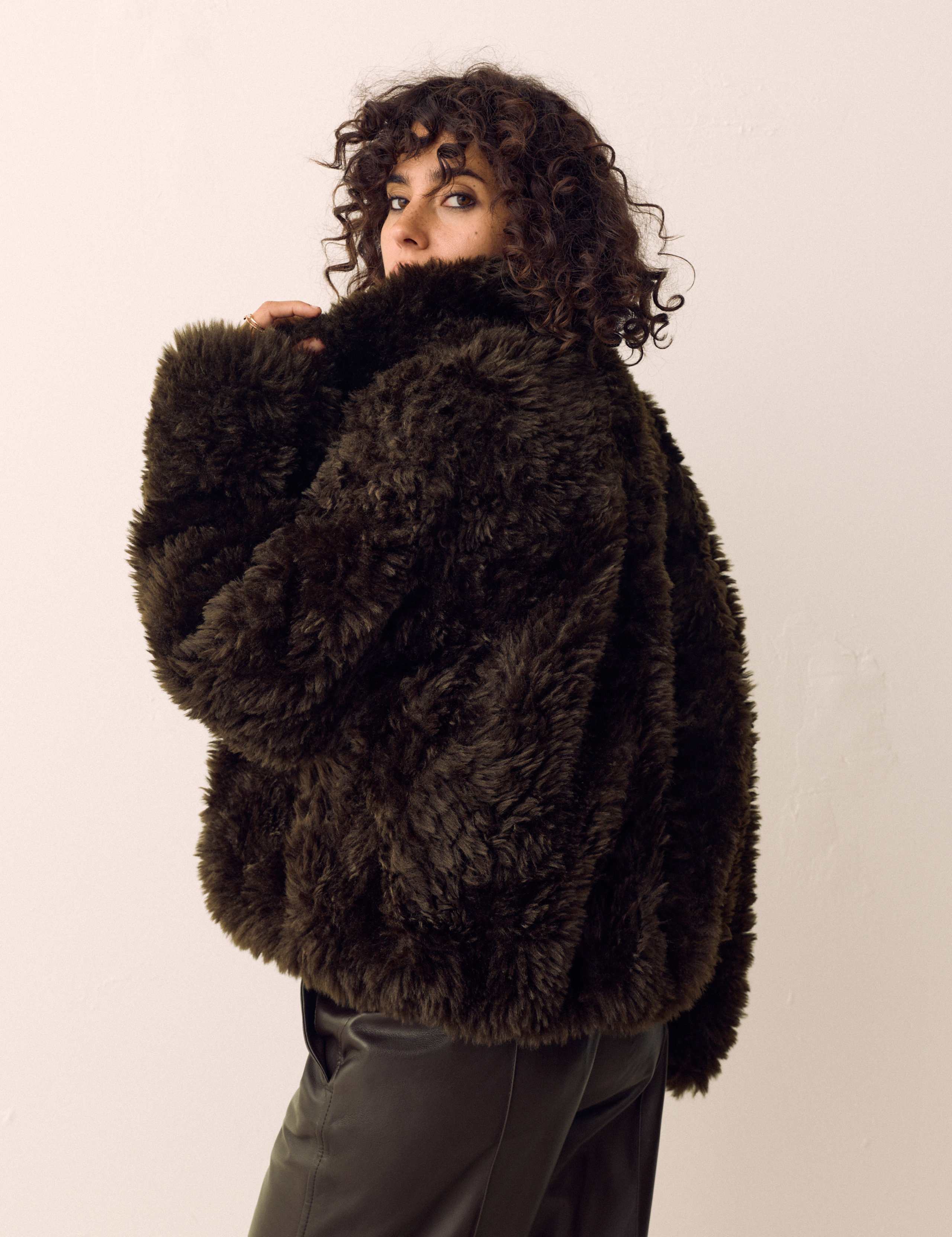 Faux Fur Reversible Bomber Jacket 5 of 7