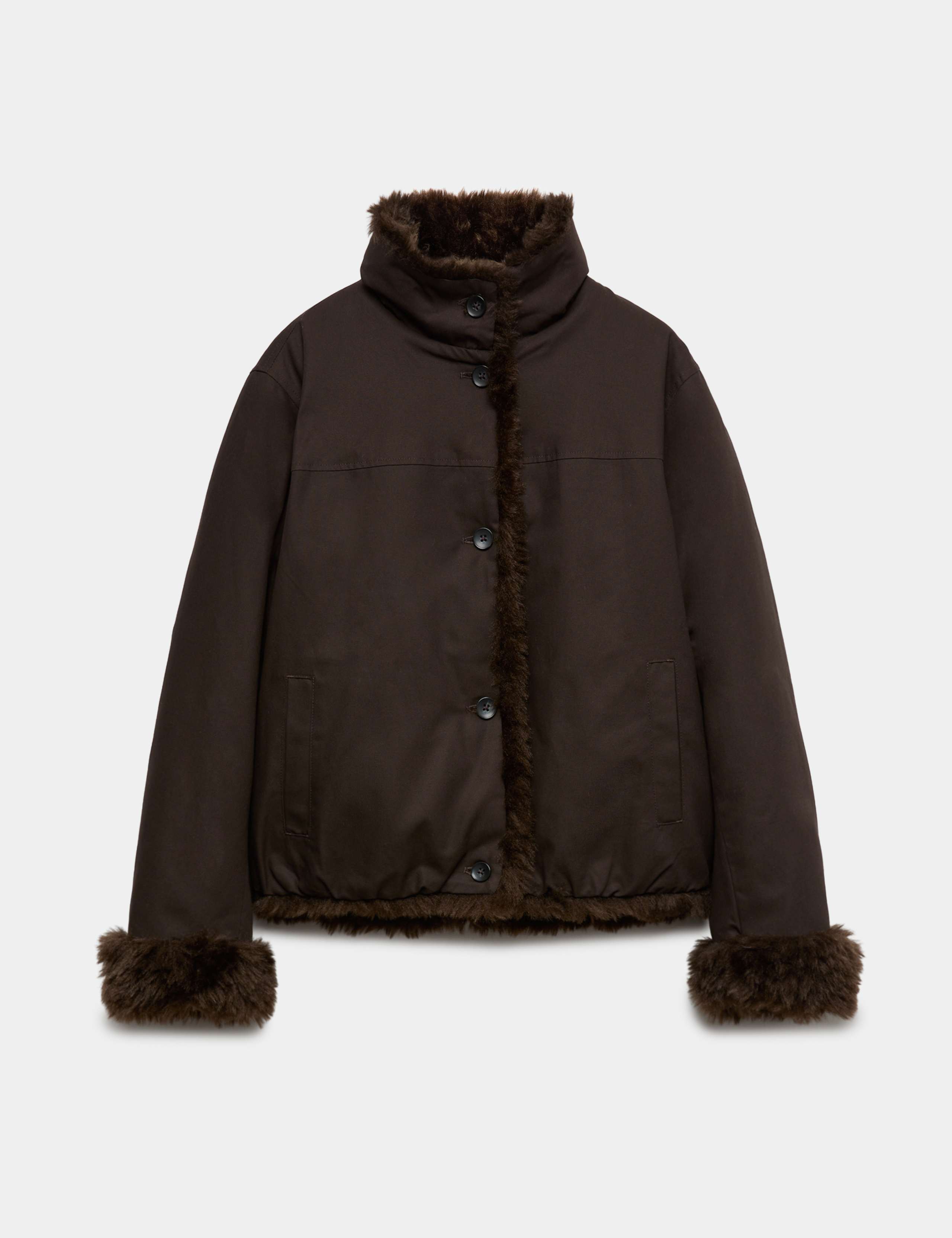 Faux Fur Reversible Bomber Jacket 2 of 7