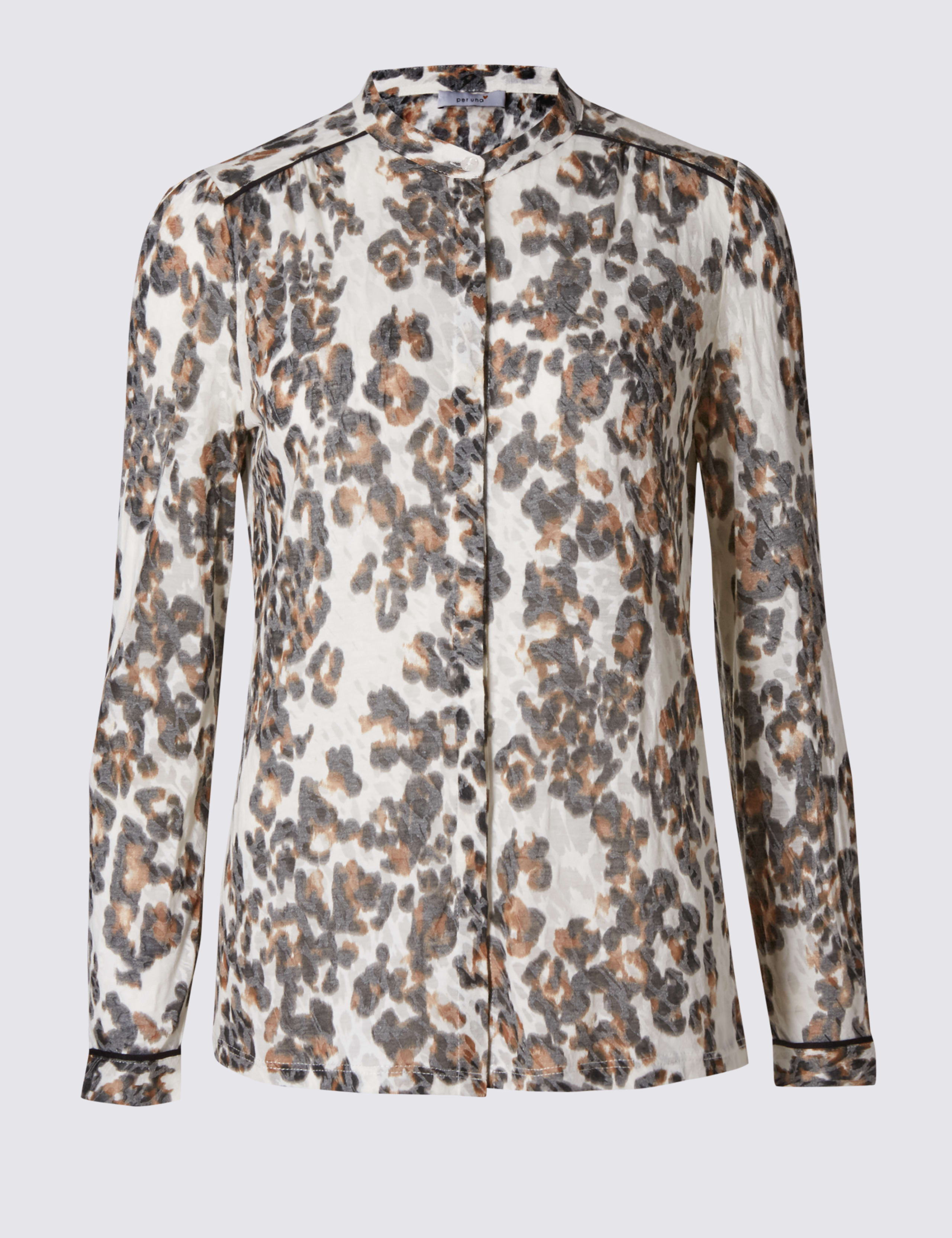Leopard Print Long Sleeve Blouse 2 of 4