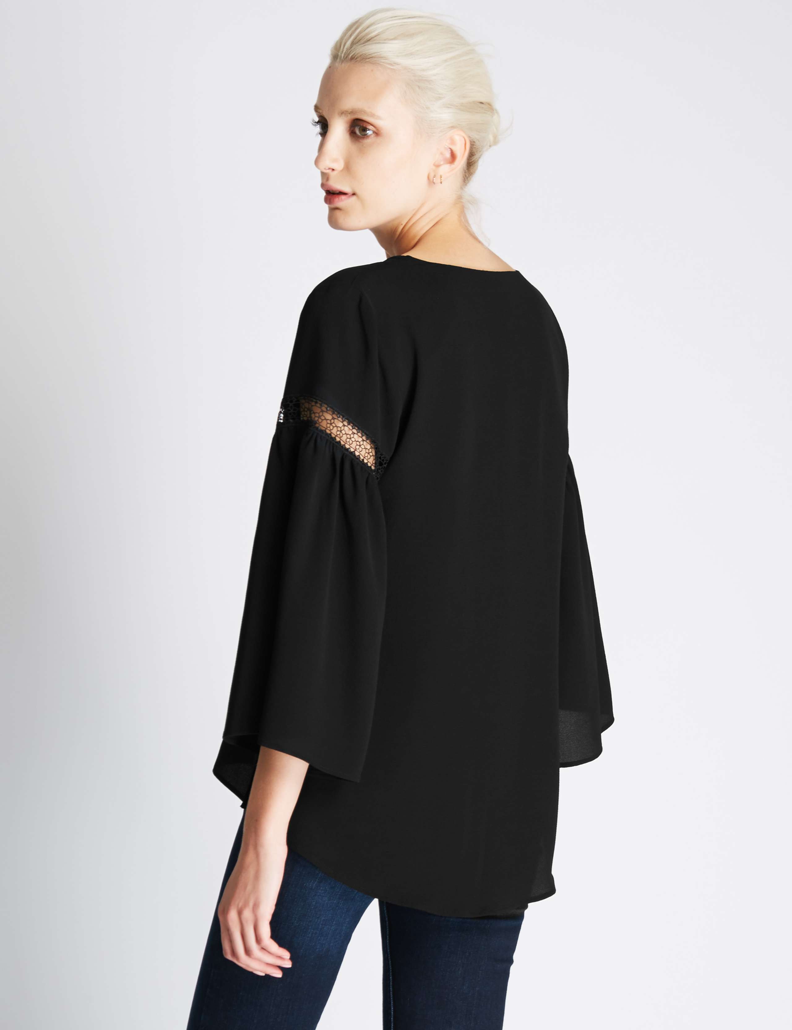 Tie Neck Boho Blouse 4 of 4