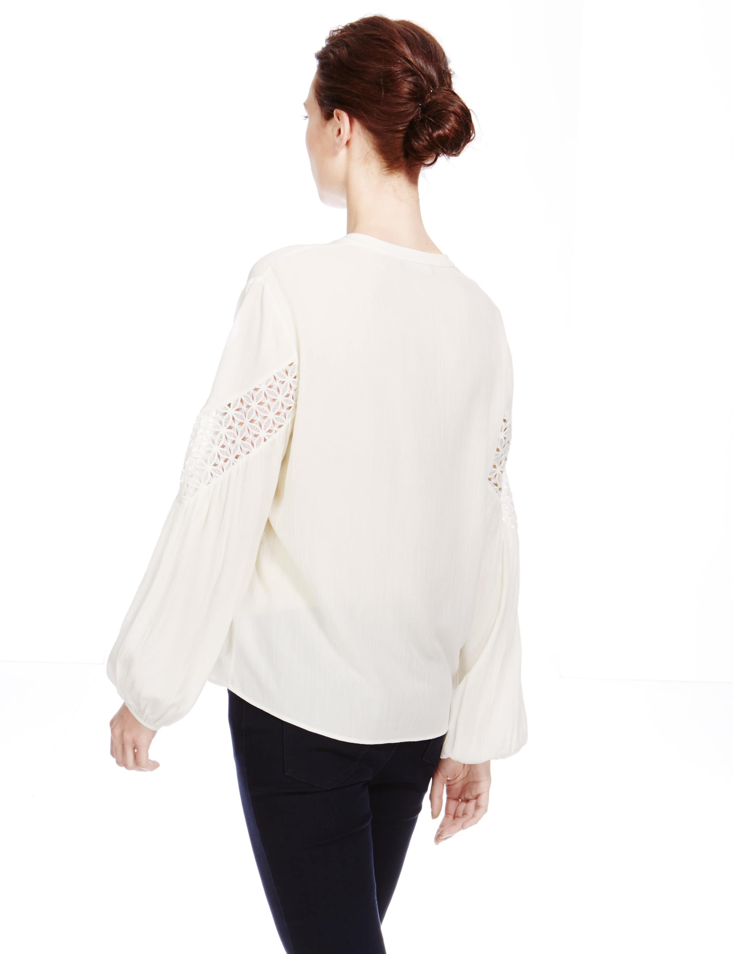 Notch Neck Lace Panelled Blouse 4 of 4