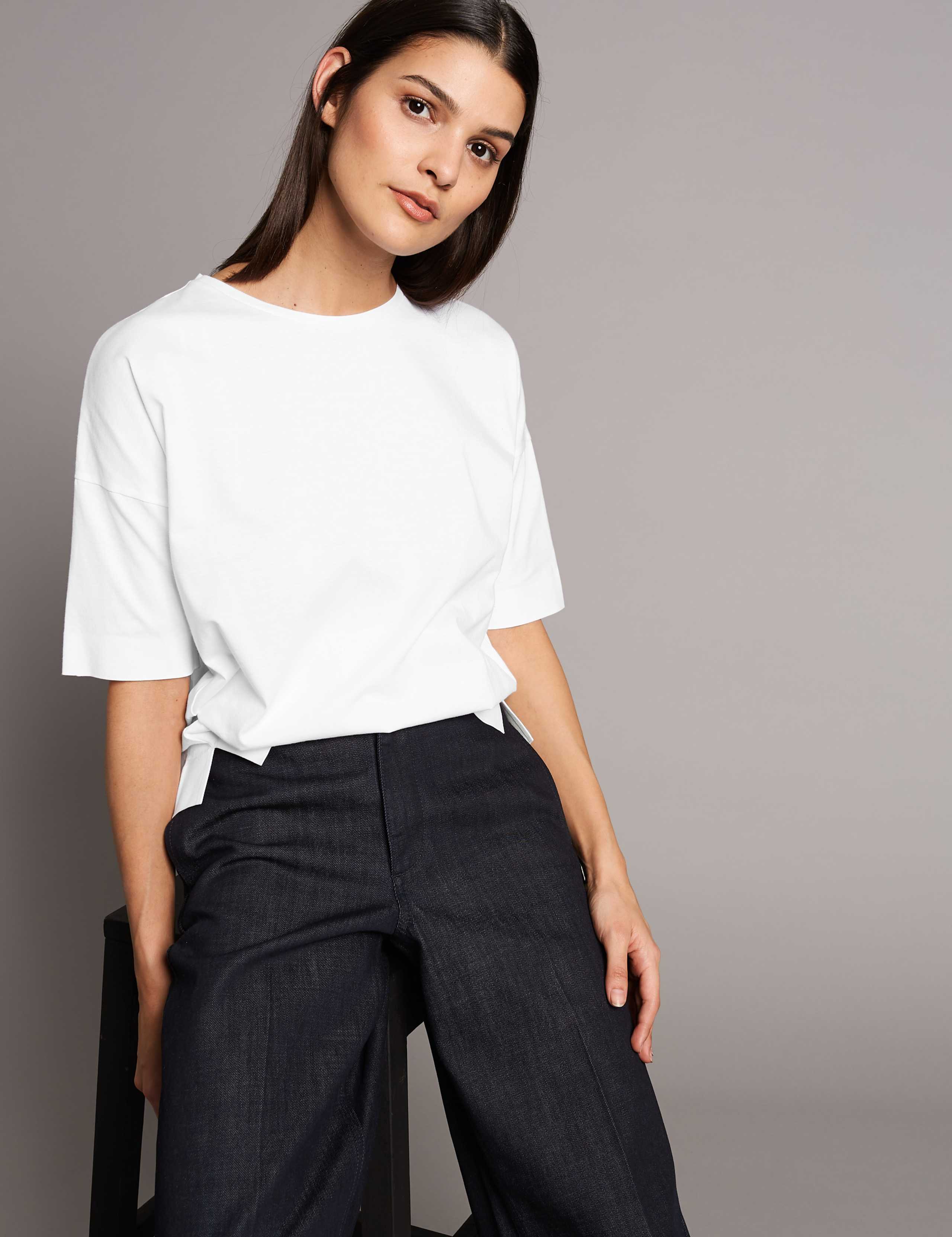 Pure Cotton Round Neck Half Sleeve T-Shirt 3 of 4