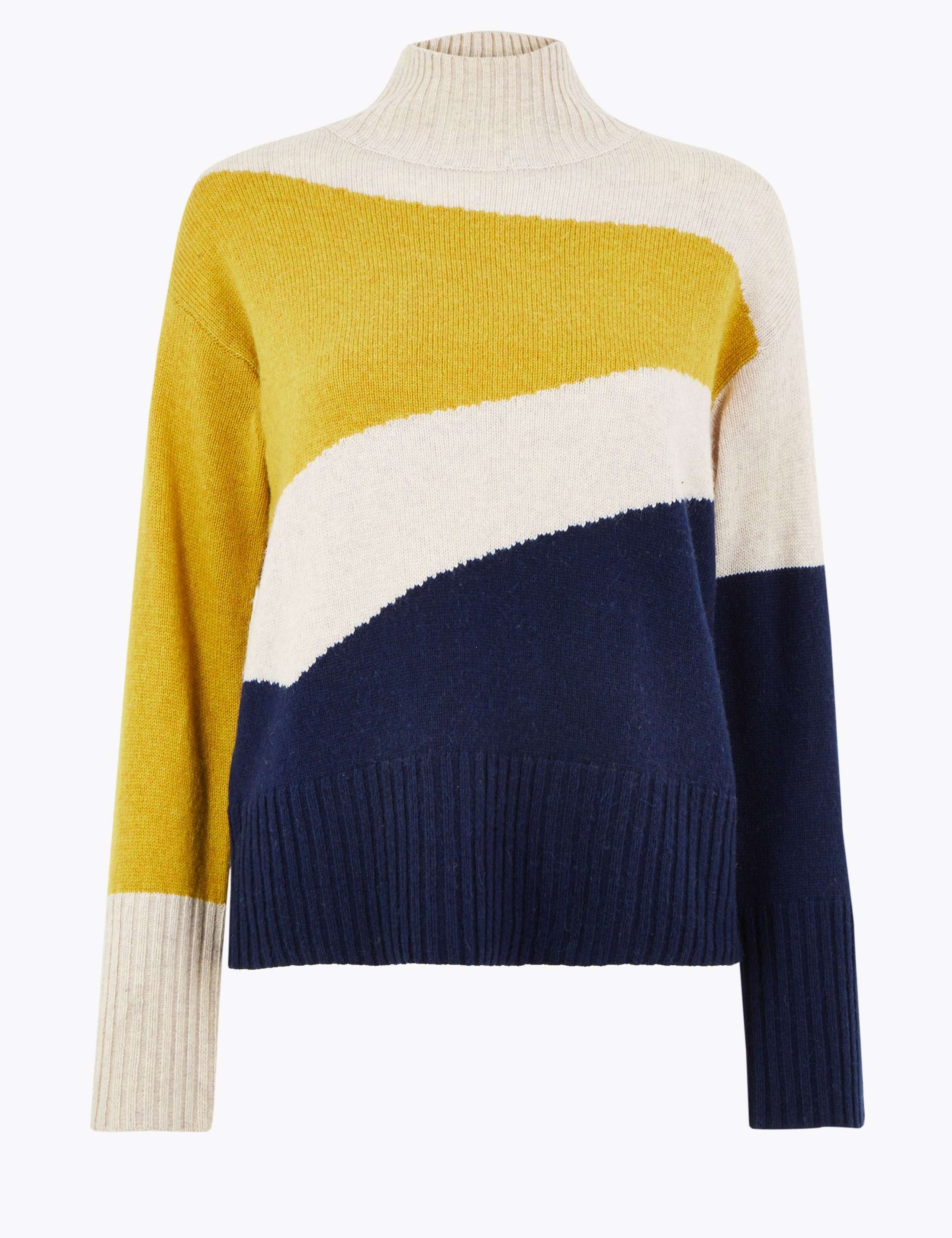 Colour Block Funnel Neck Jumper 7 of 7