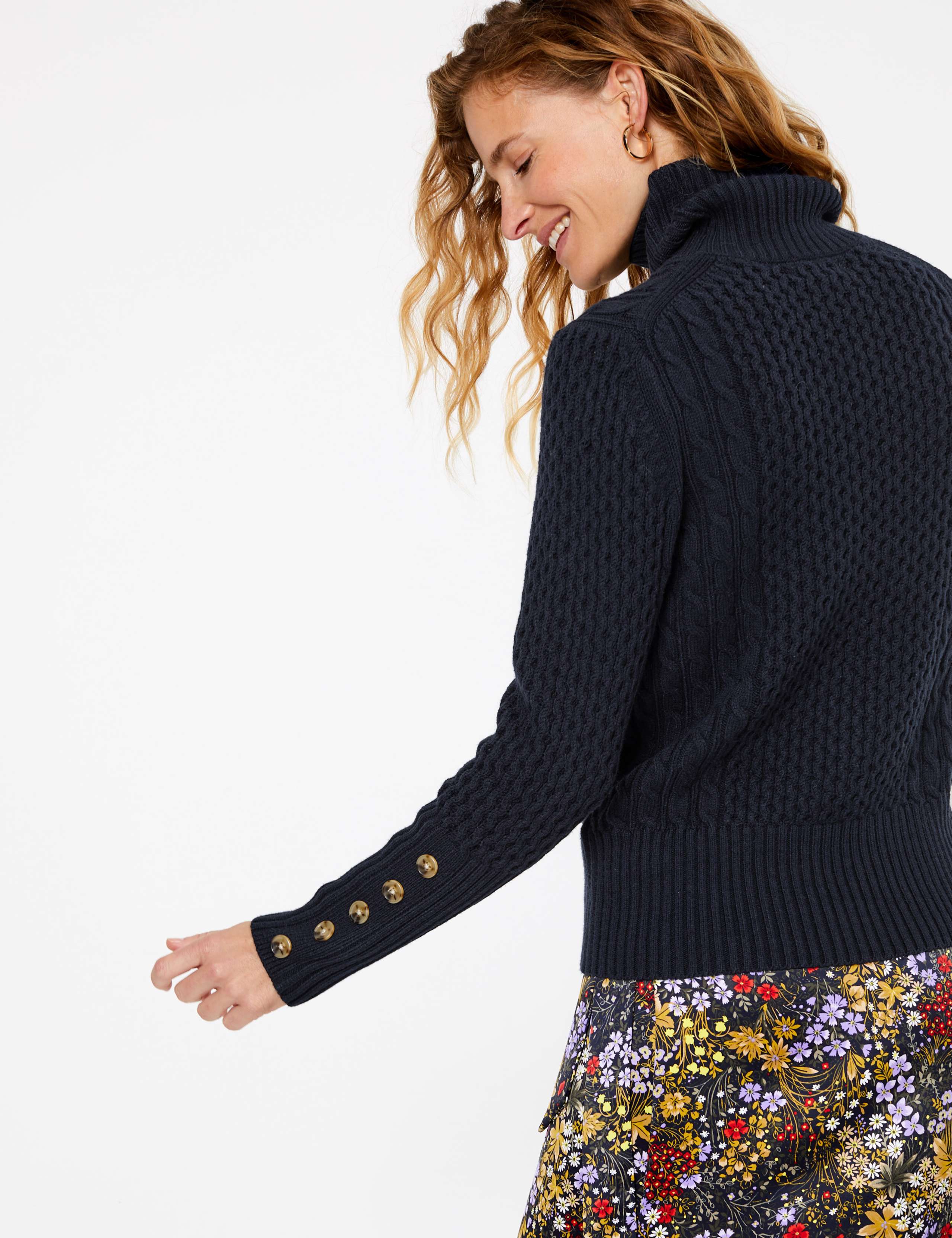 Cable Roll Neck Jumper 4 of 4