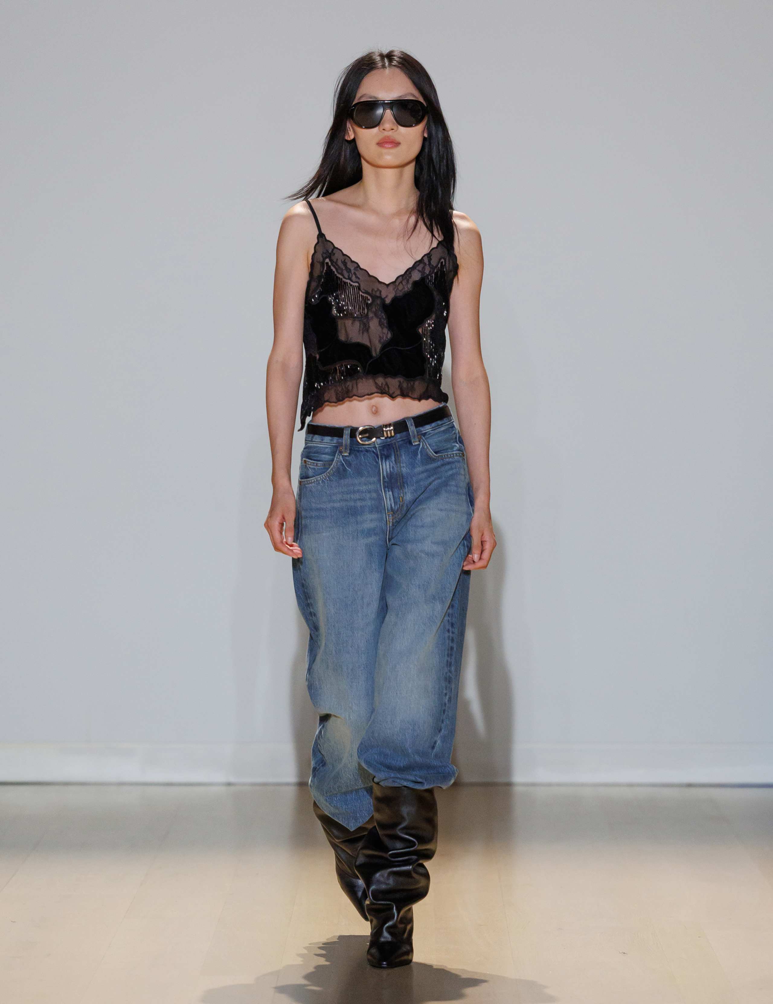 Beaded Lace Crop Cami Top 1 of 6