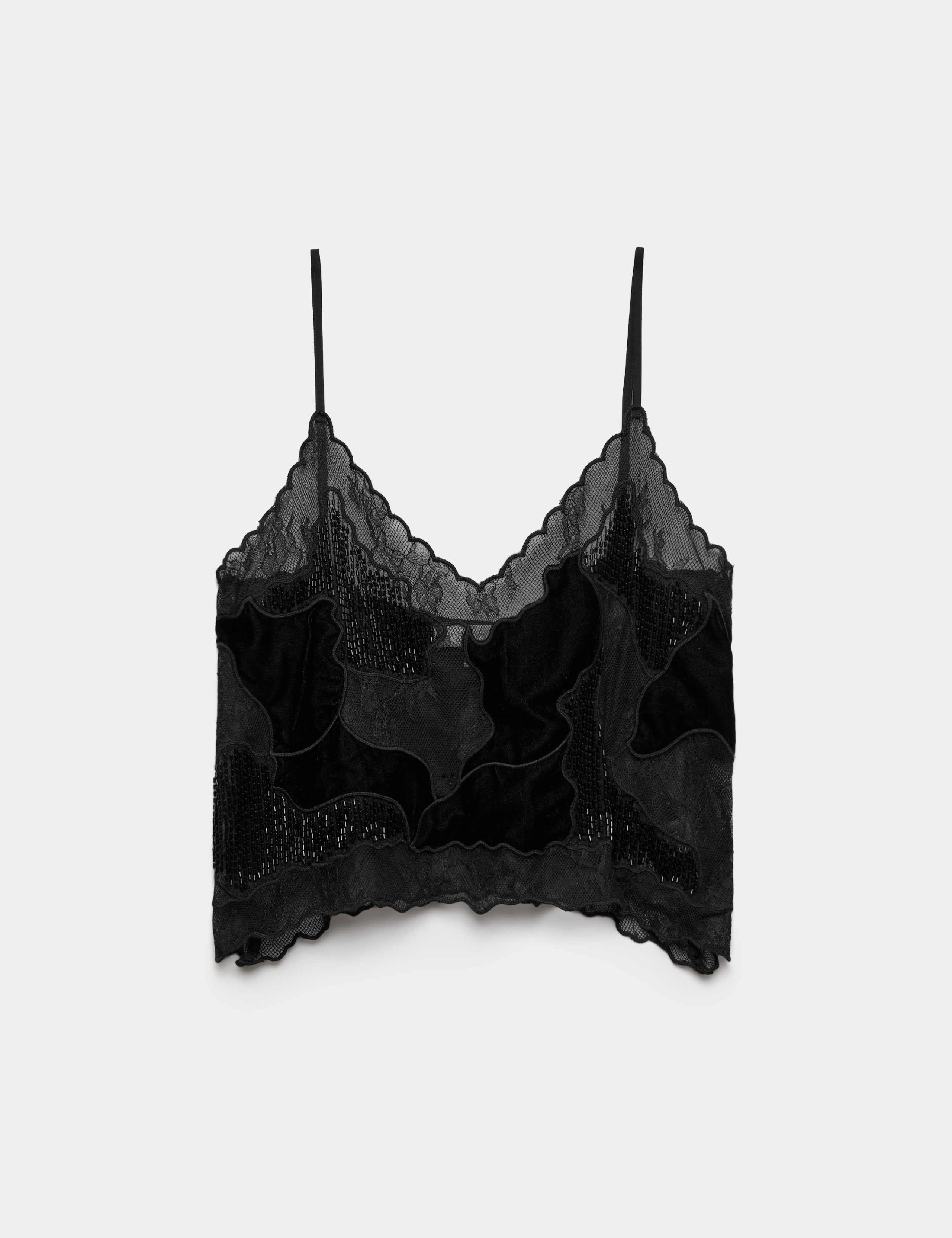 Beaded Lace Cami Top 2 of 6