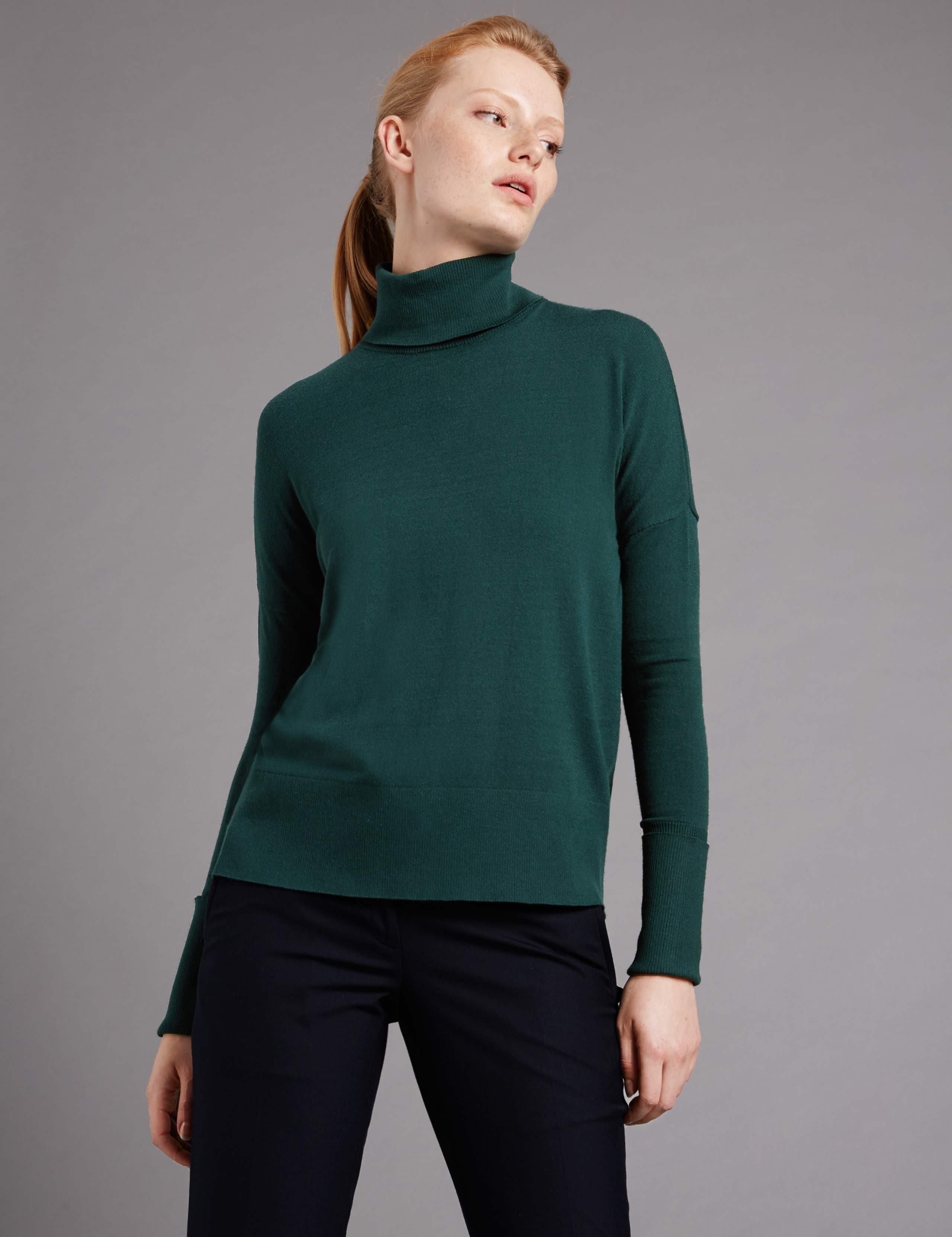 Boxy Roll Polo Neck Jumper 1 of 3