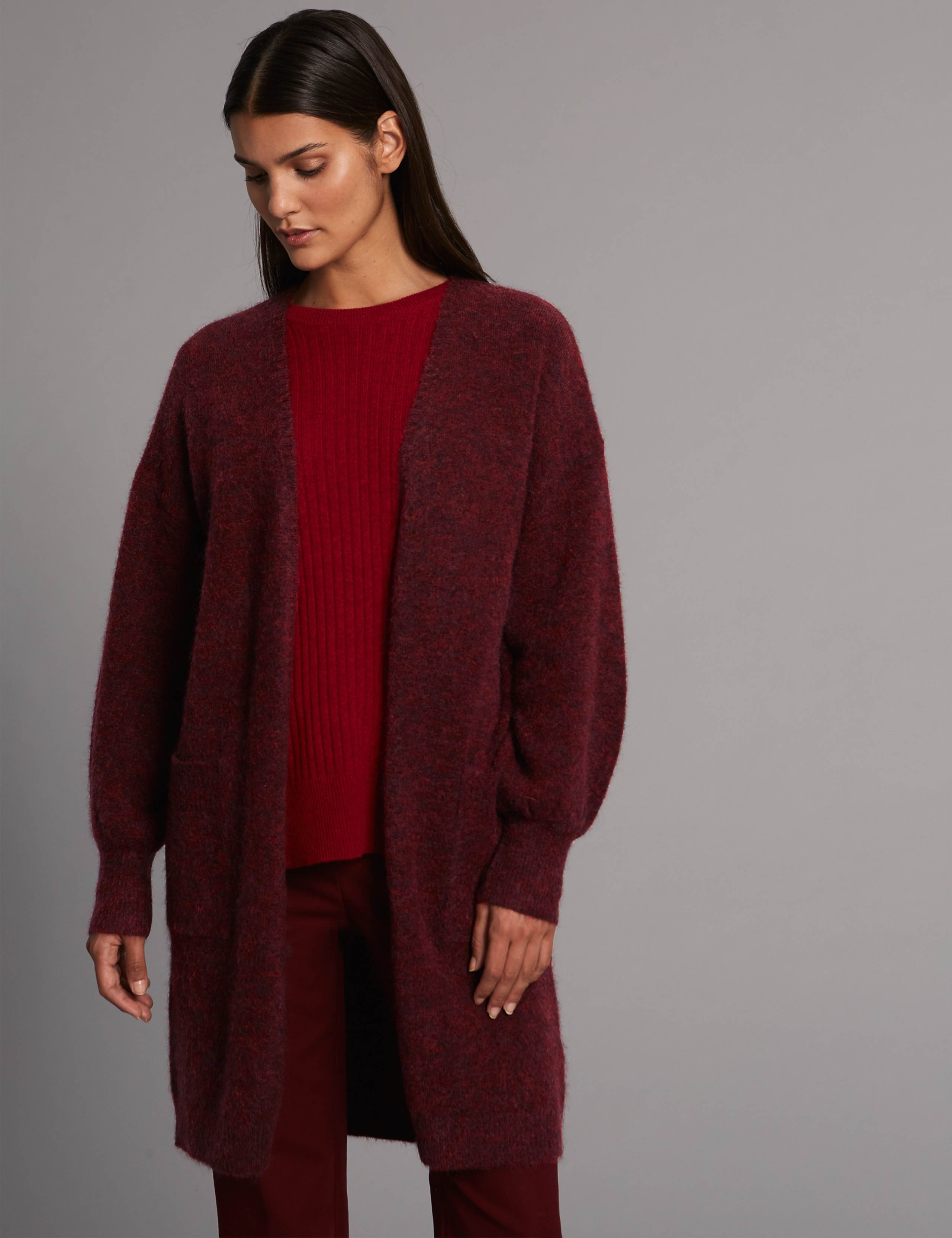 Mohair Blend Open Front Coatigan 3 of 5