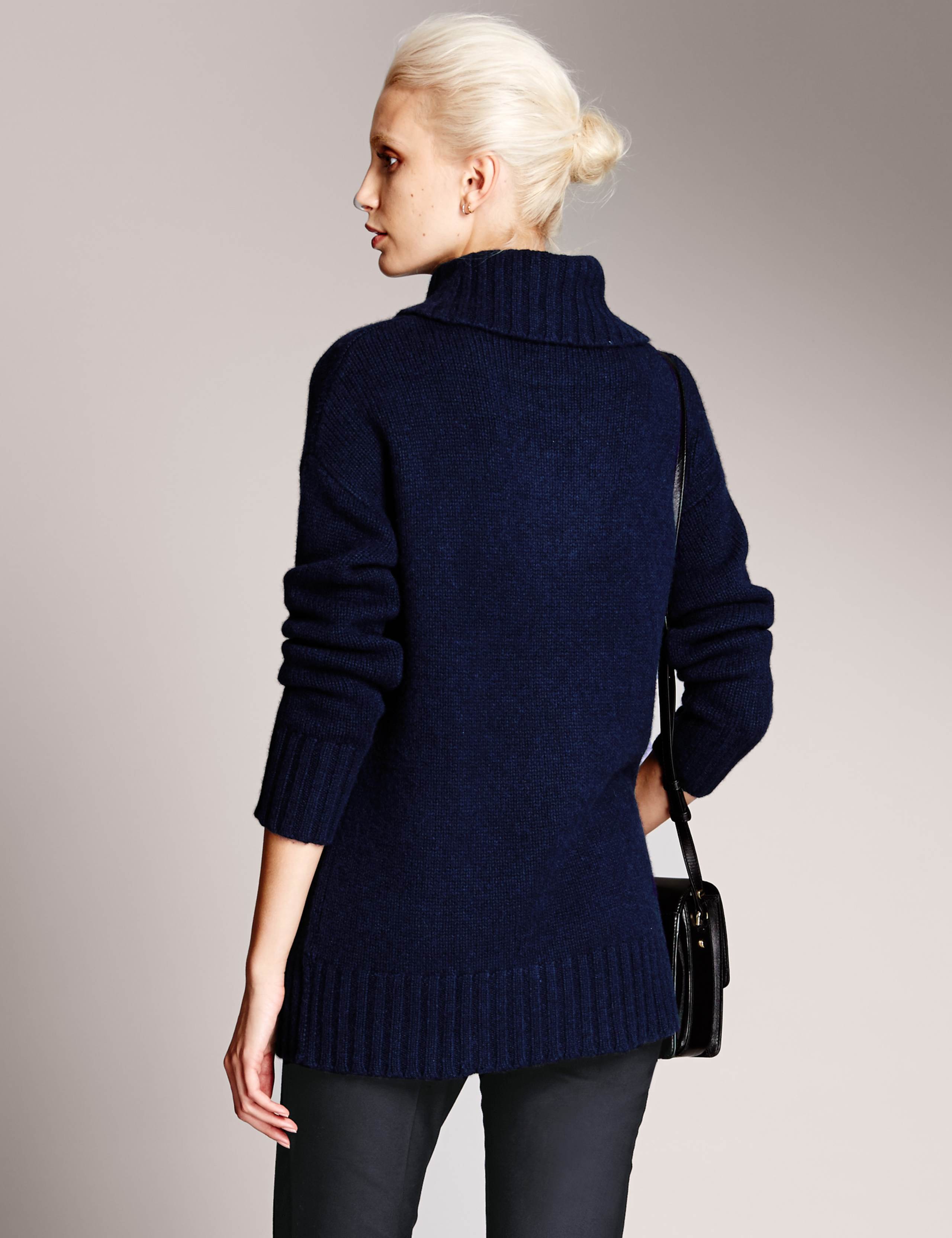 Pure Cashmere Funnel Neck Jumper 3 of 3