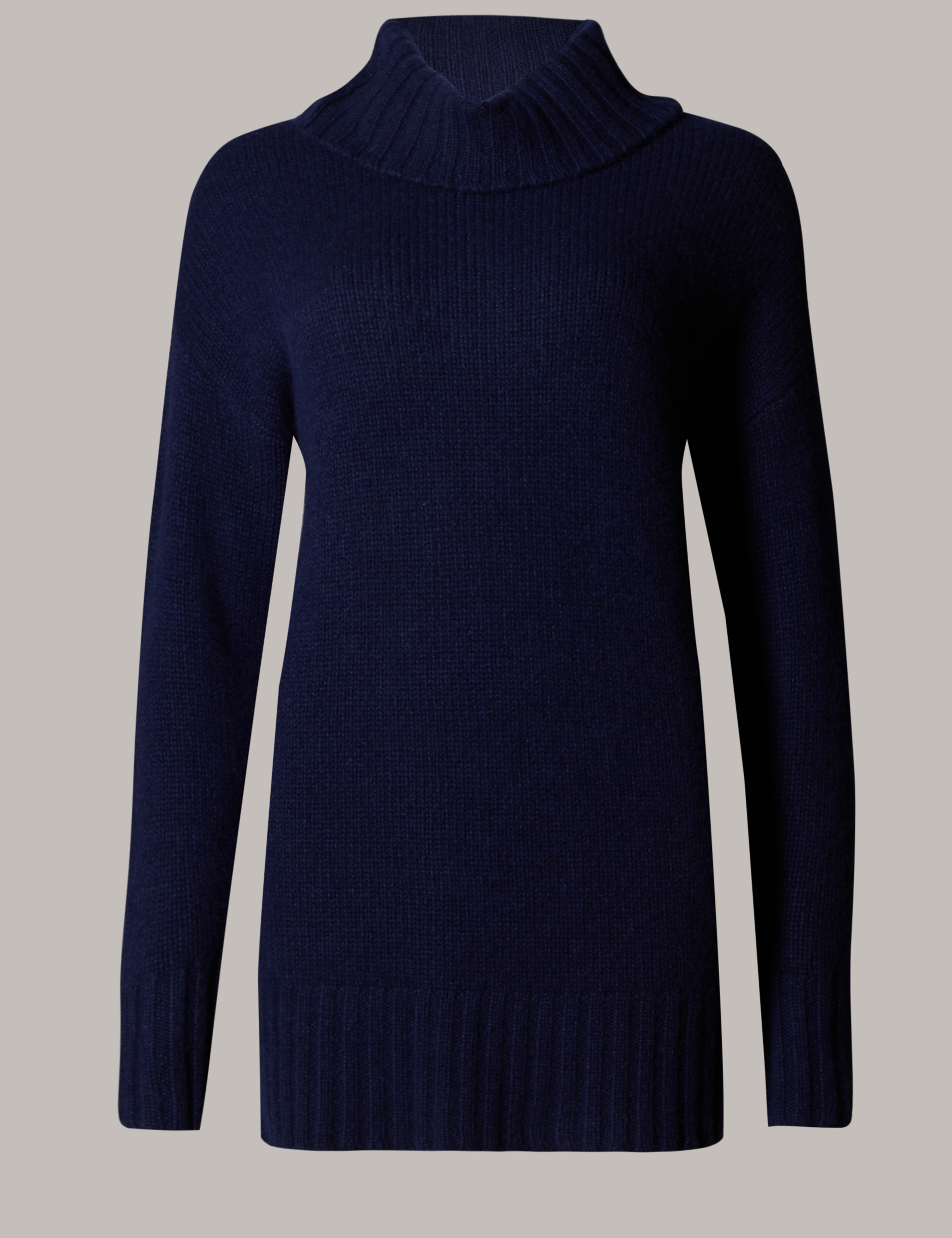 Pure Cashmere Funnel Neck Jumper 2 of 3