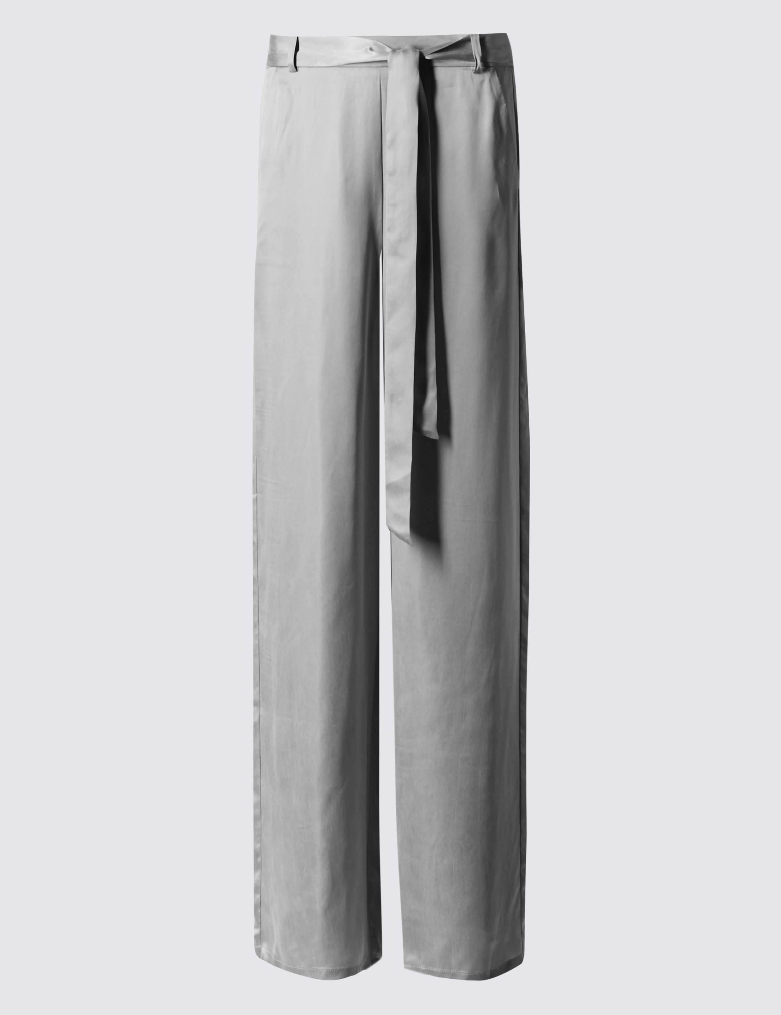 Satin Wide Leg Trousers 2 of 4
