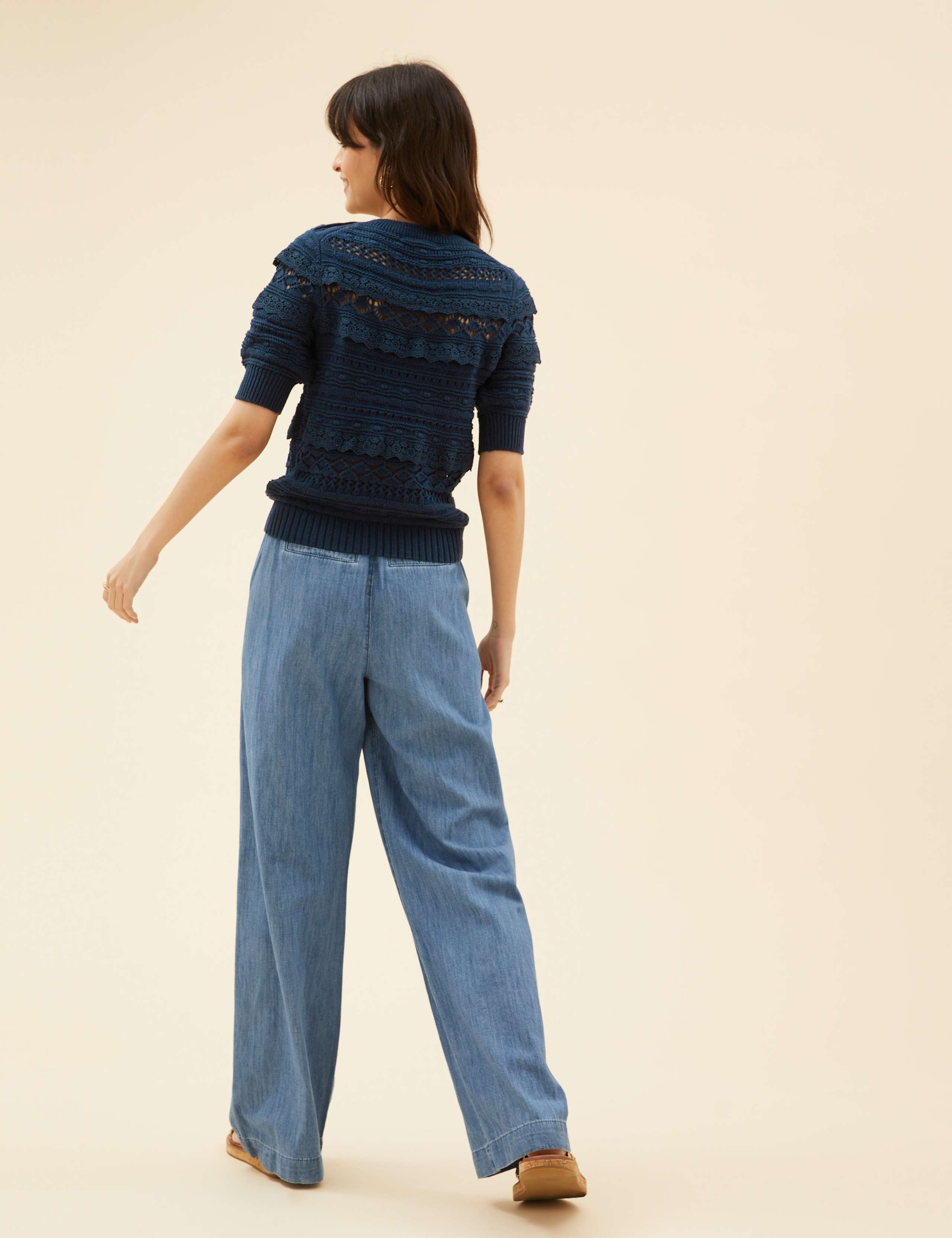 Pure Cotton Knitted 3/4 Sleeve Top 6 of 7