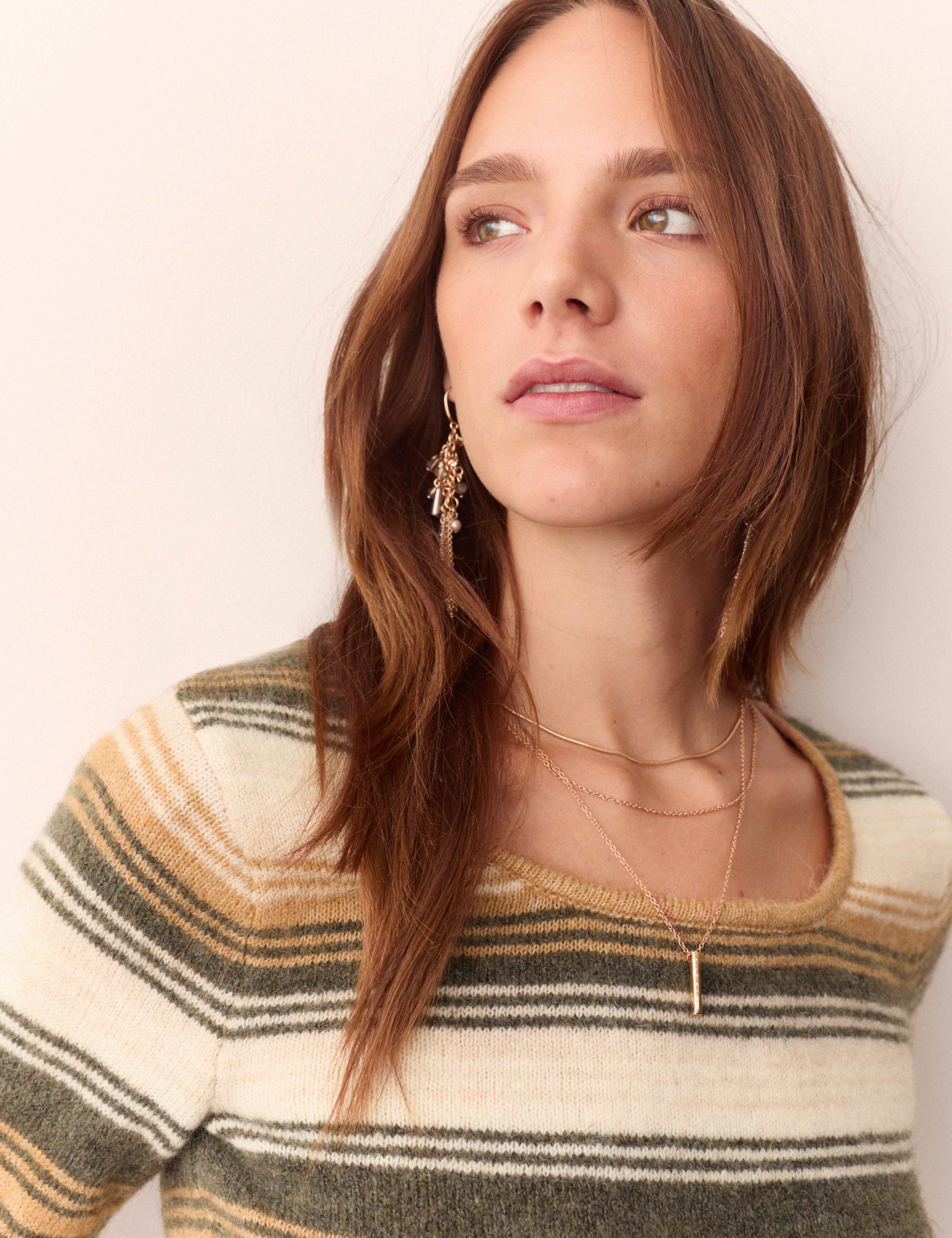 Striped Scoop Neck Jumper 4 of 5