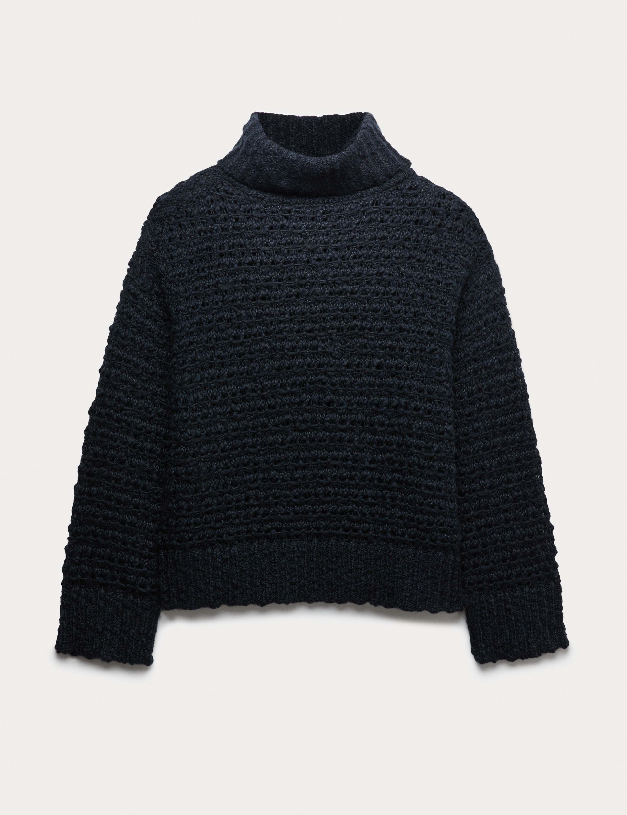 Bouclé Roll Neck Jumper With Wool 2 of 5