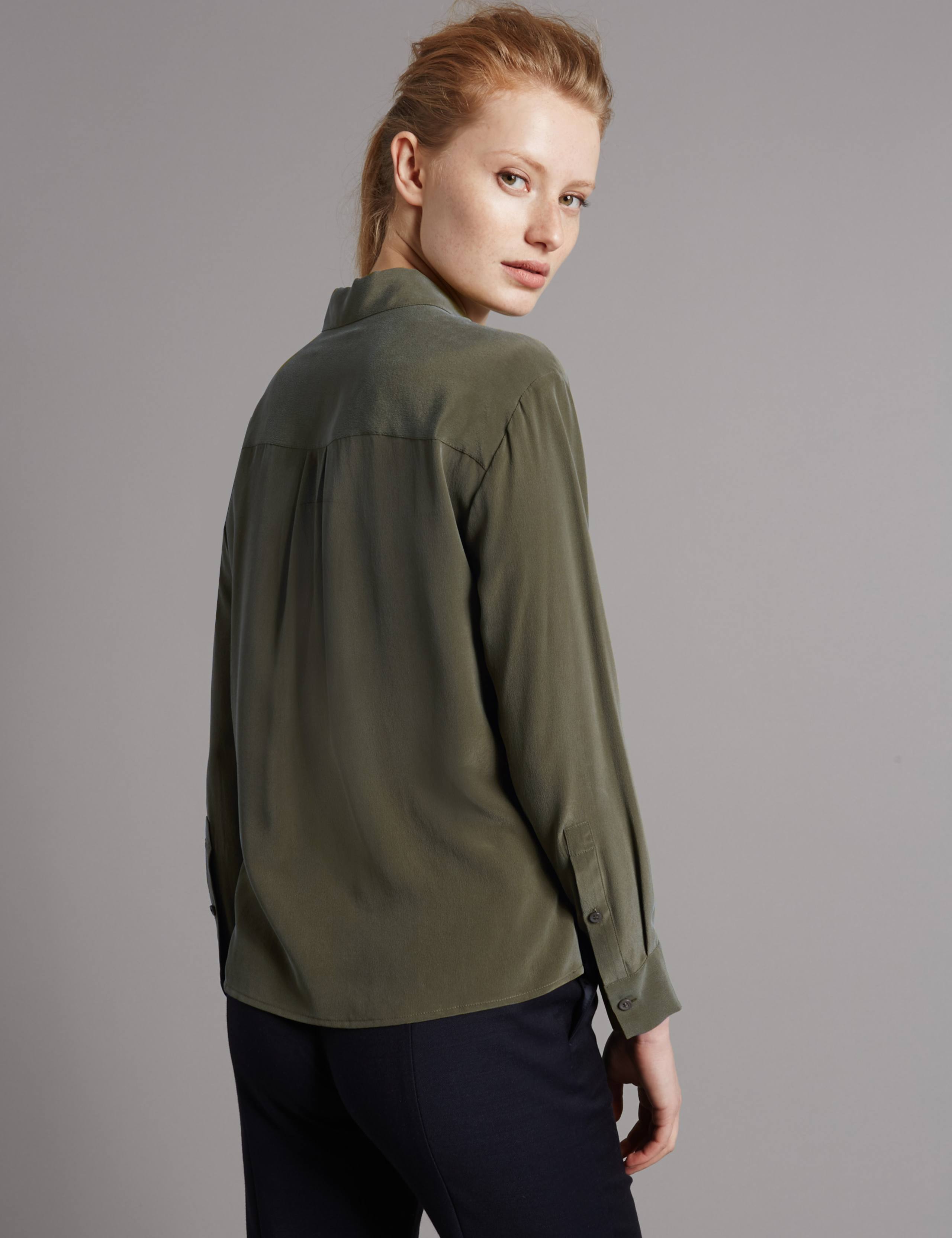 Pure Silk Long Sleeve Shirt 3 of 4