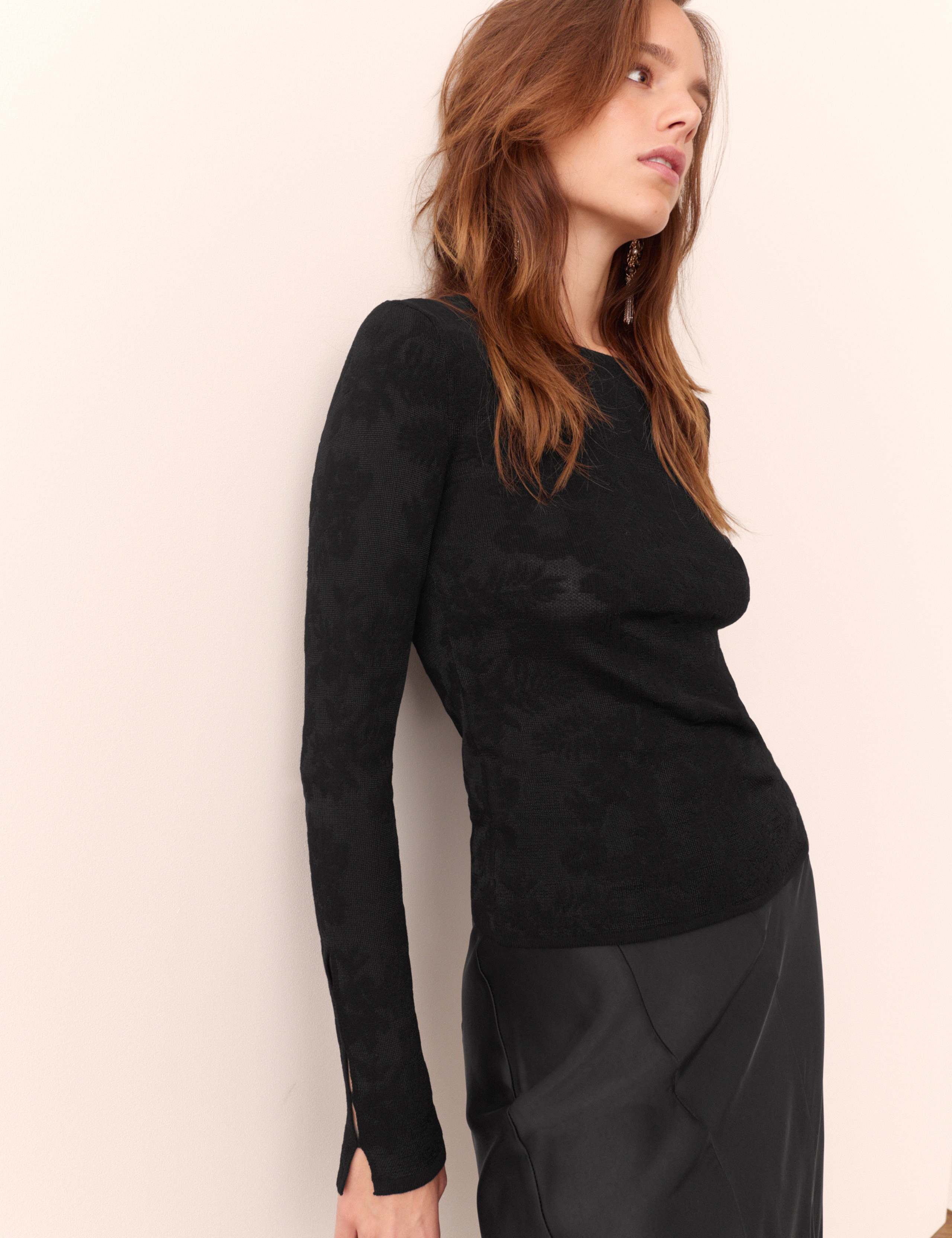 Sheer Floral Knitted Jumper 5 of 5