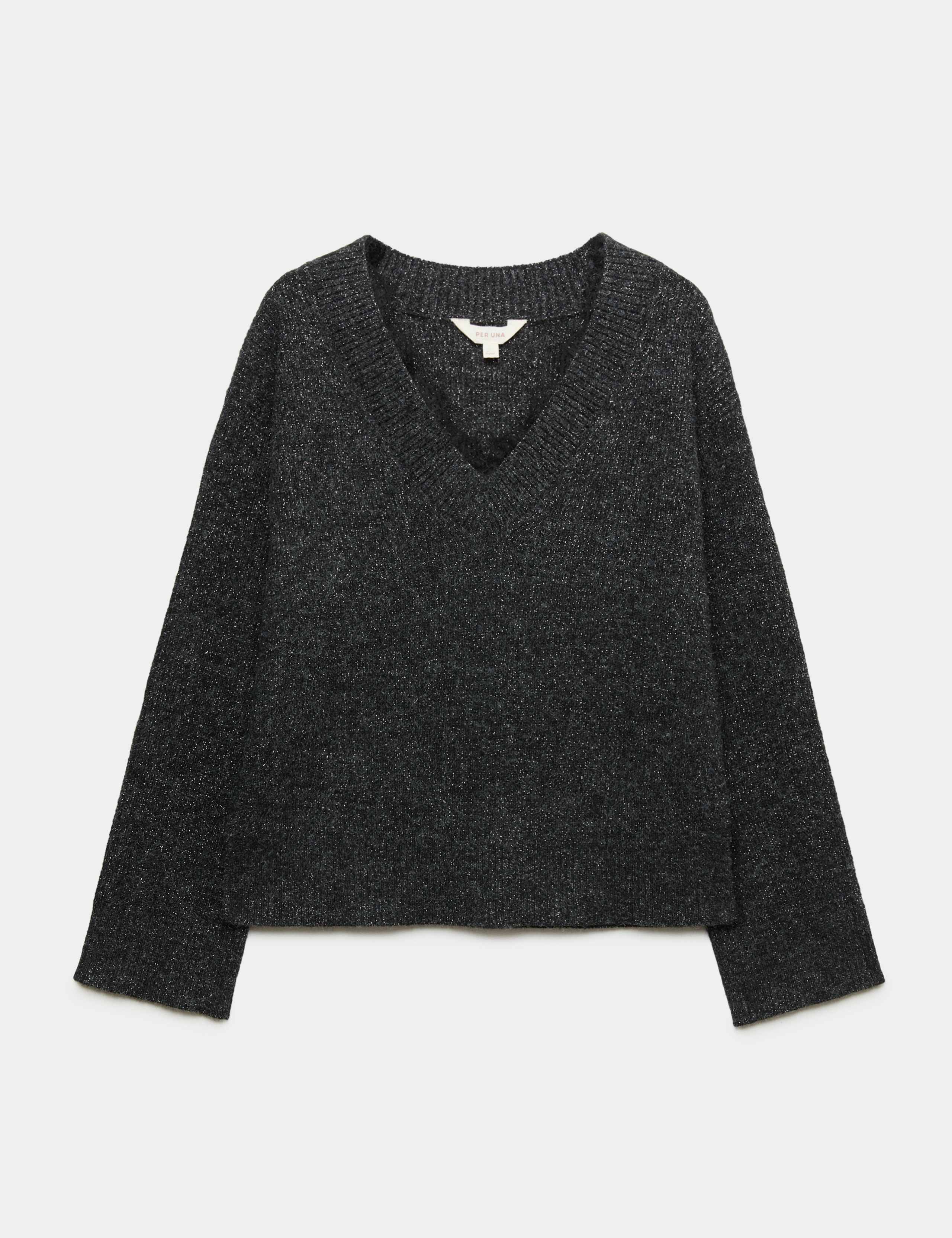 Sparkly V Neck Jumper 2 of 5