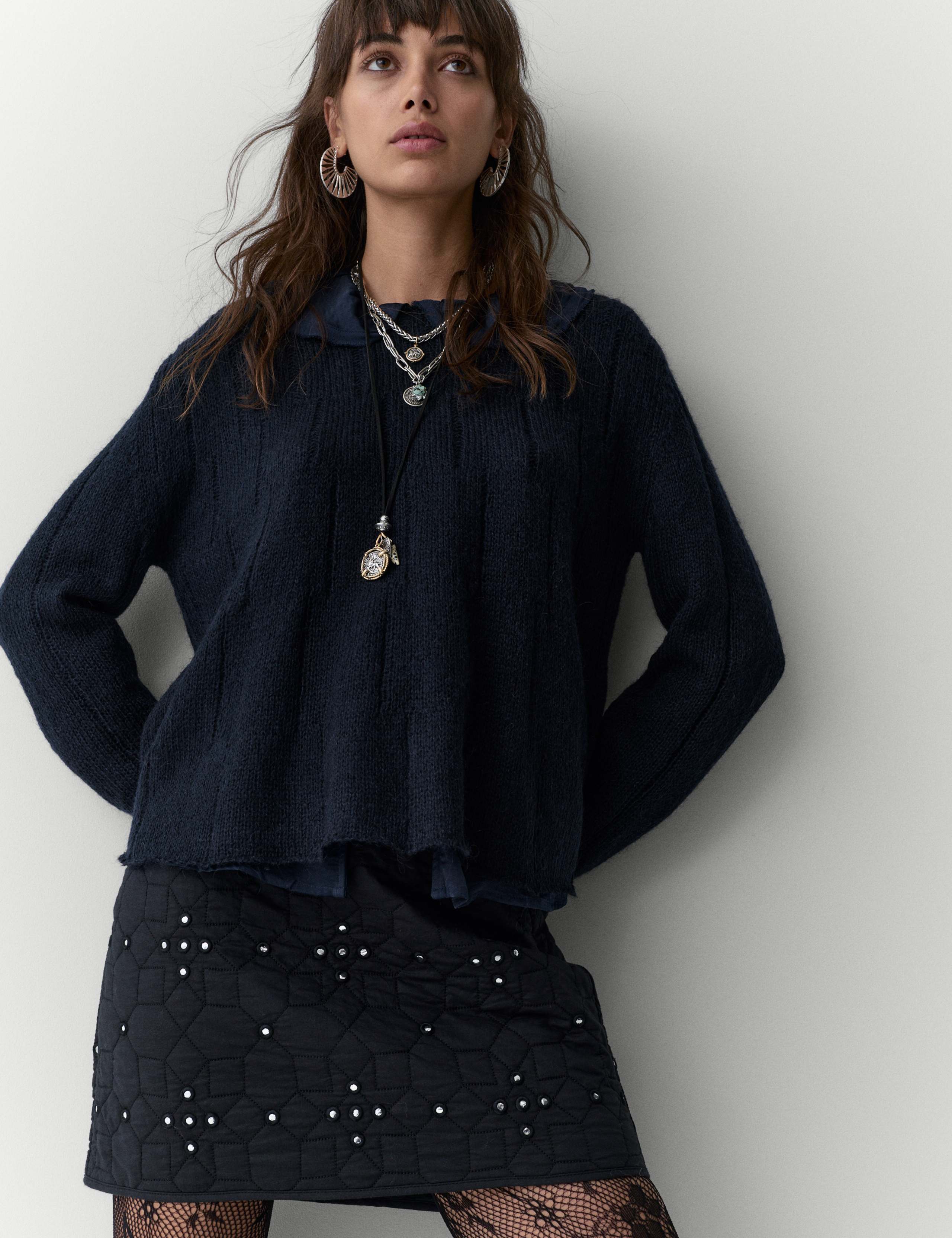 Fine Gauge Slouchy Jumper with Mohair 4 of 5