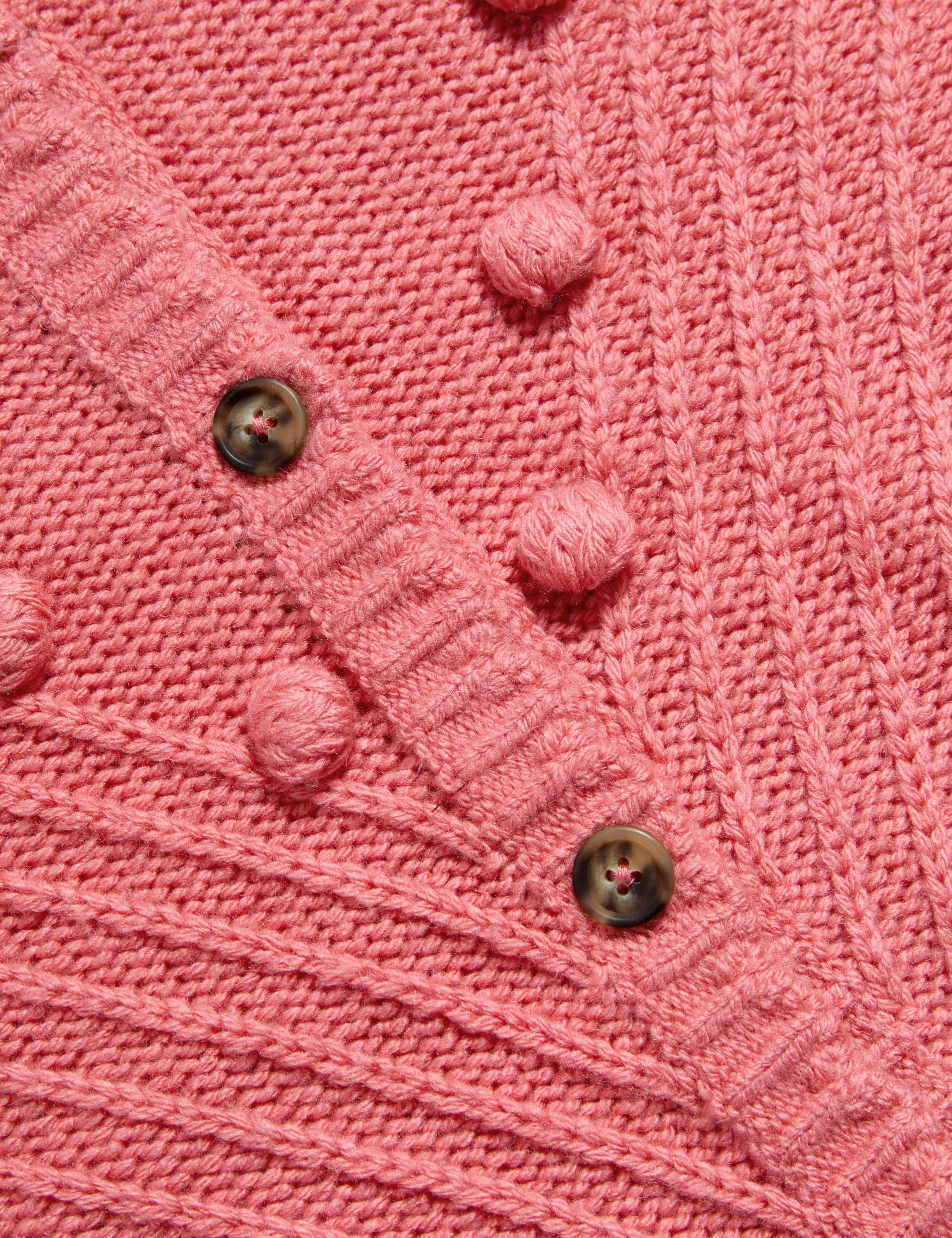 Knitted Button Detail Relaxed Cardigan 2 of 2