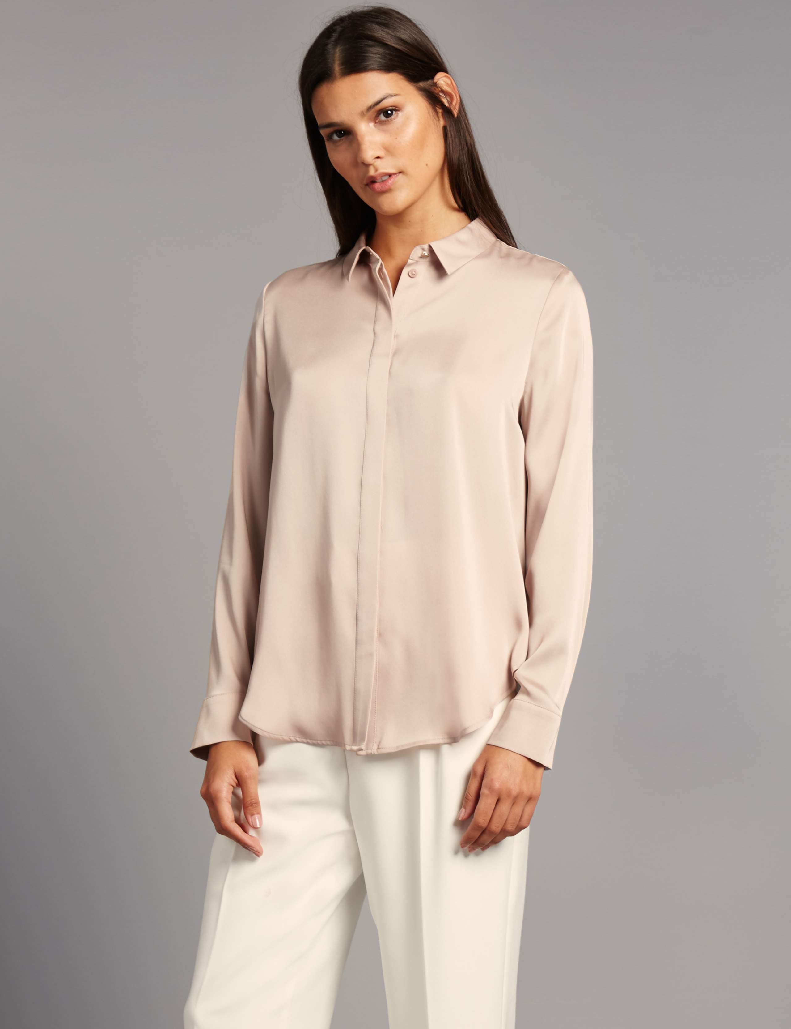 Side Split Long Sleeve Shirt 1 of 5