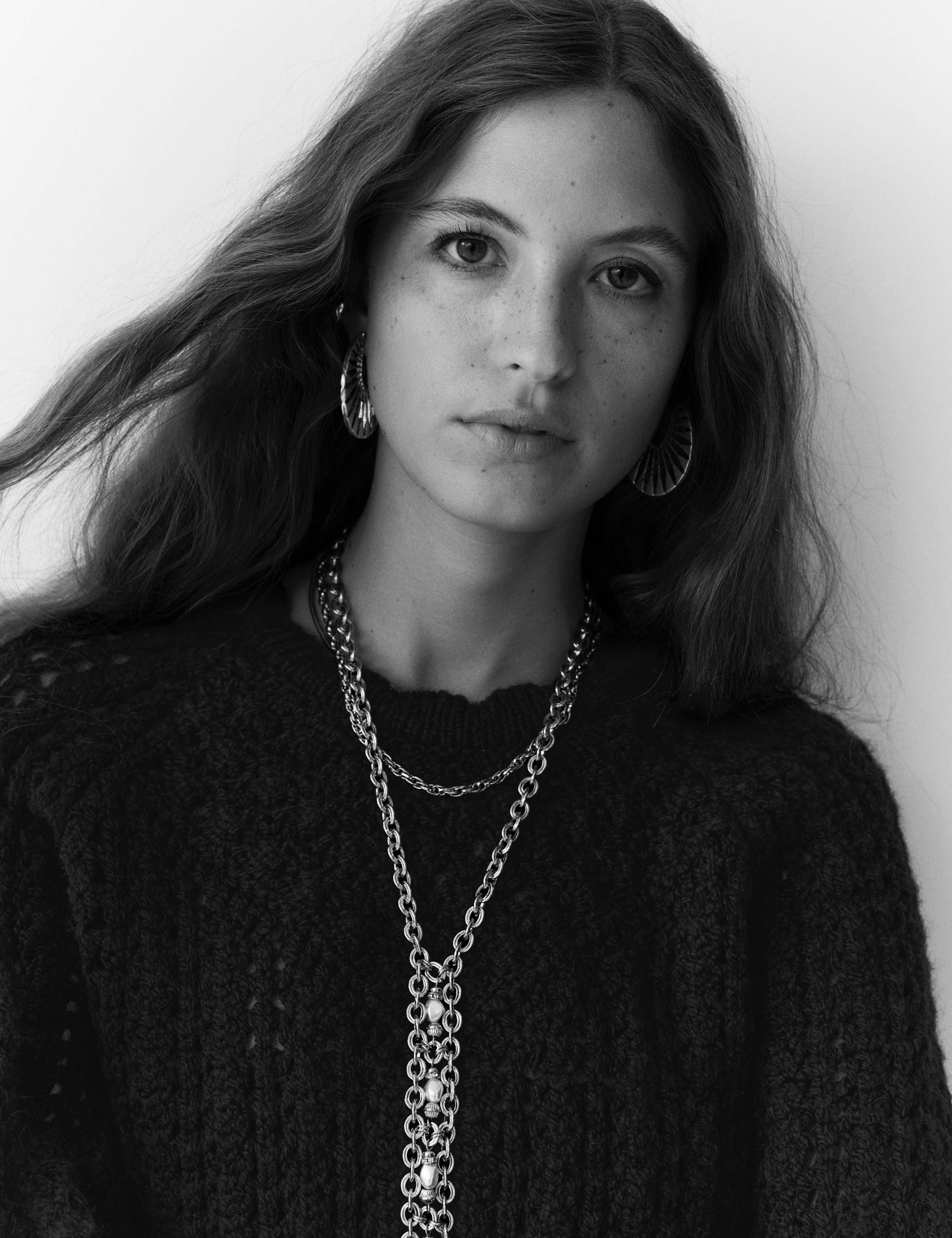 Chunky Pointelle Crew Neck Jumper with Wool 5 of 5