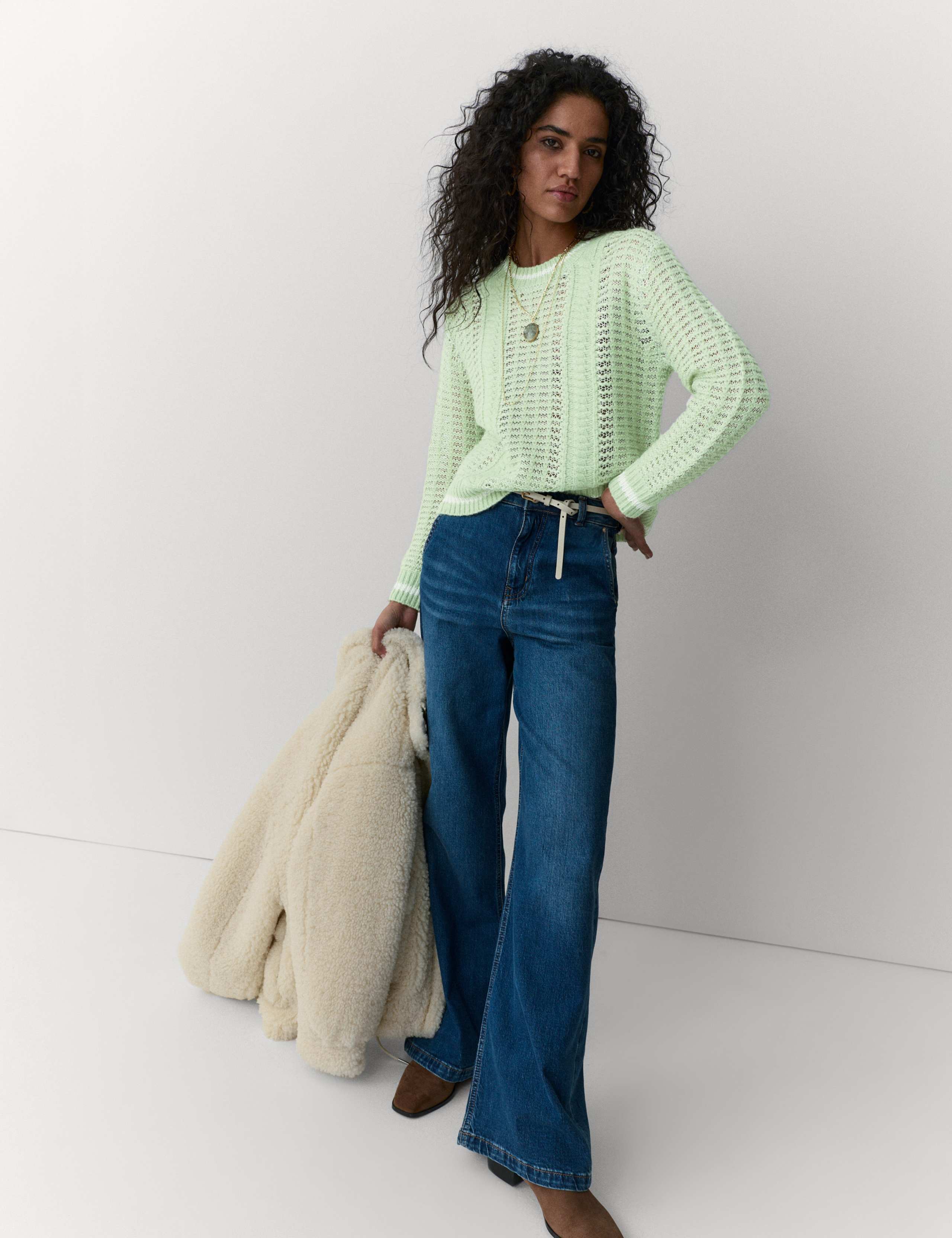 Longline Open Stitch Jumper 3 of 5