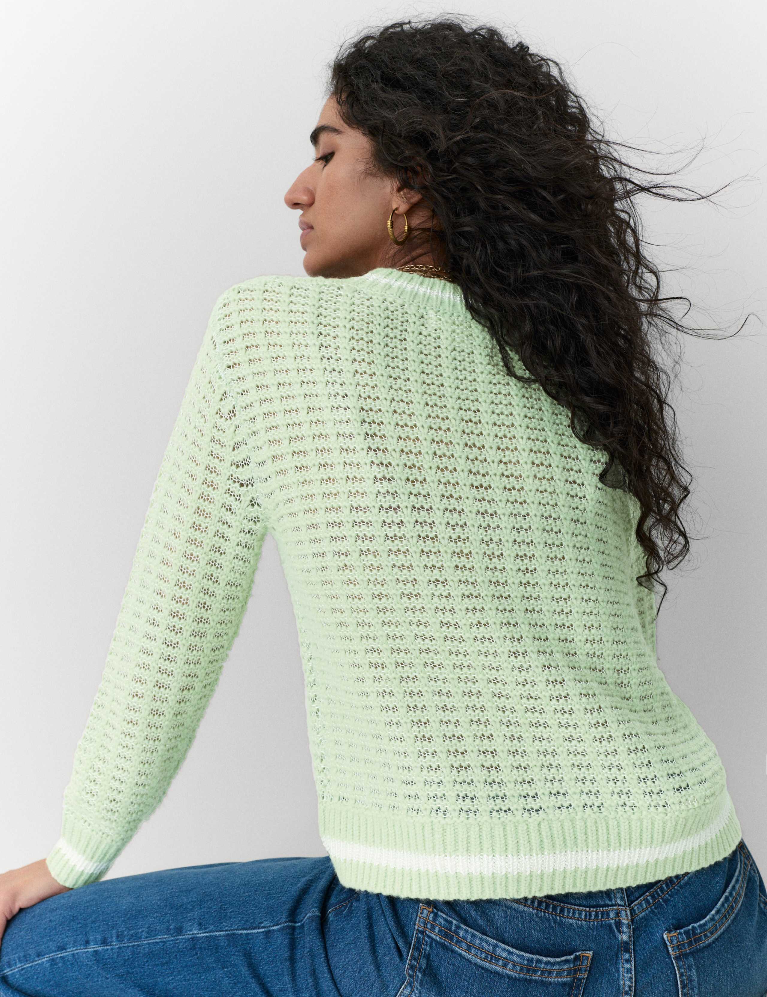 Longline Open Stitch Jumper 4 of 5