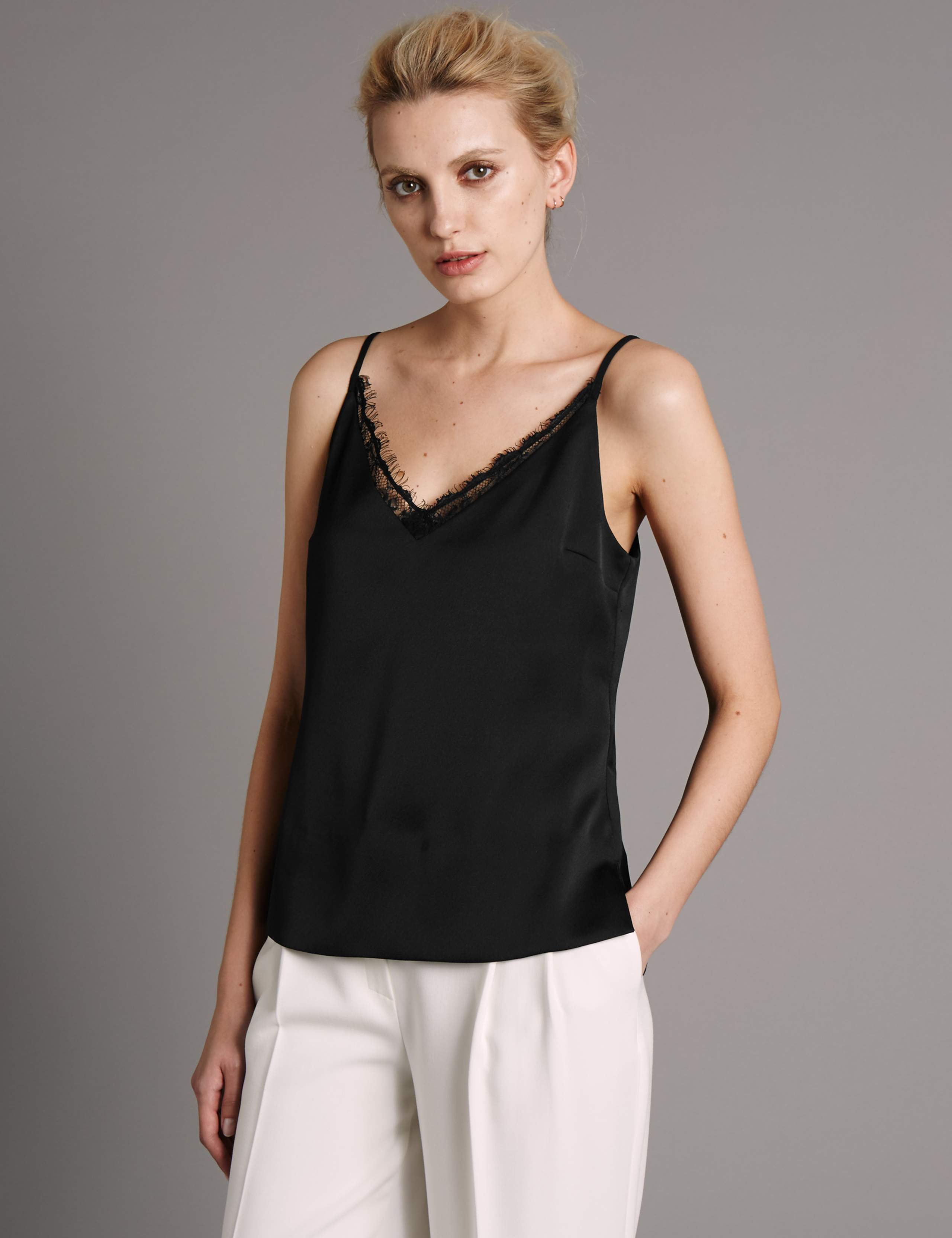 Essential Lace Trim Camisole Top 1 of 3