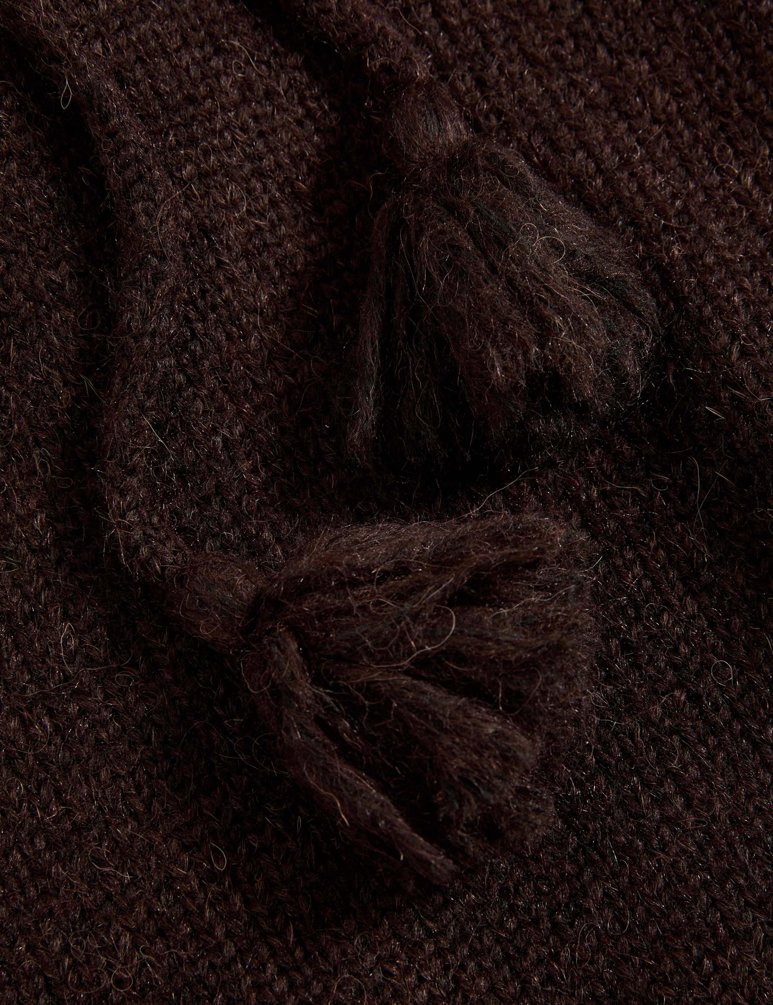 Textured Hoodie with Alpaca 7 of 7