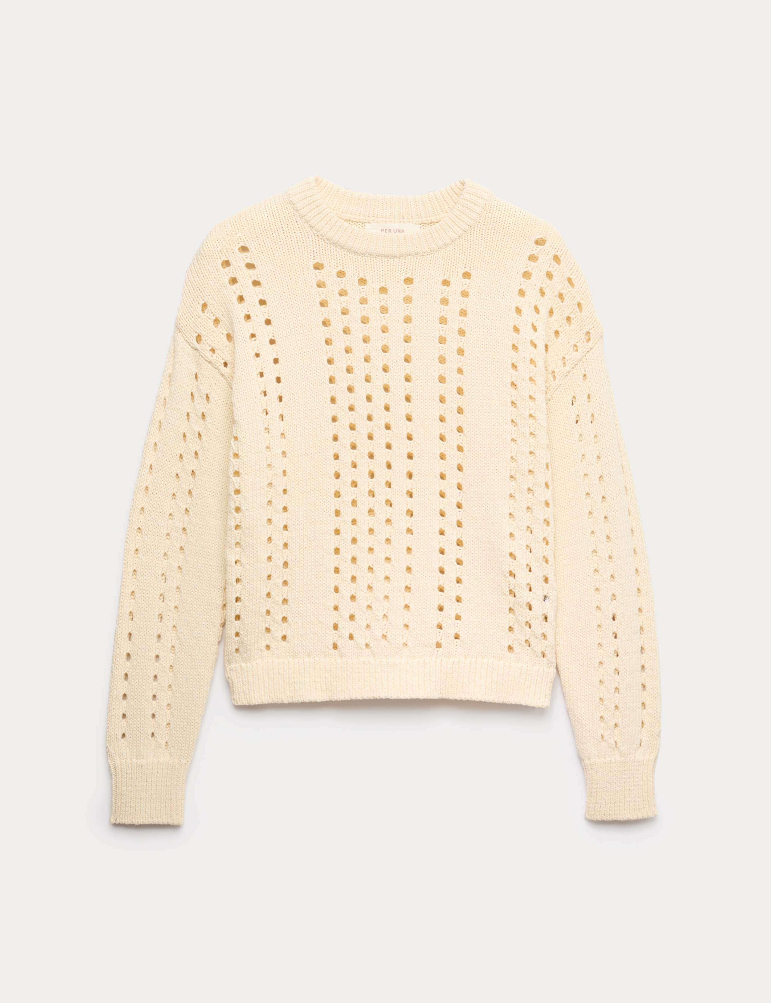 Pure Cotton Pointelle Jumper 2 of 5