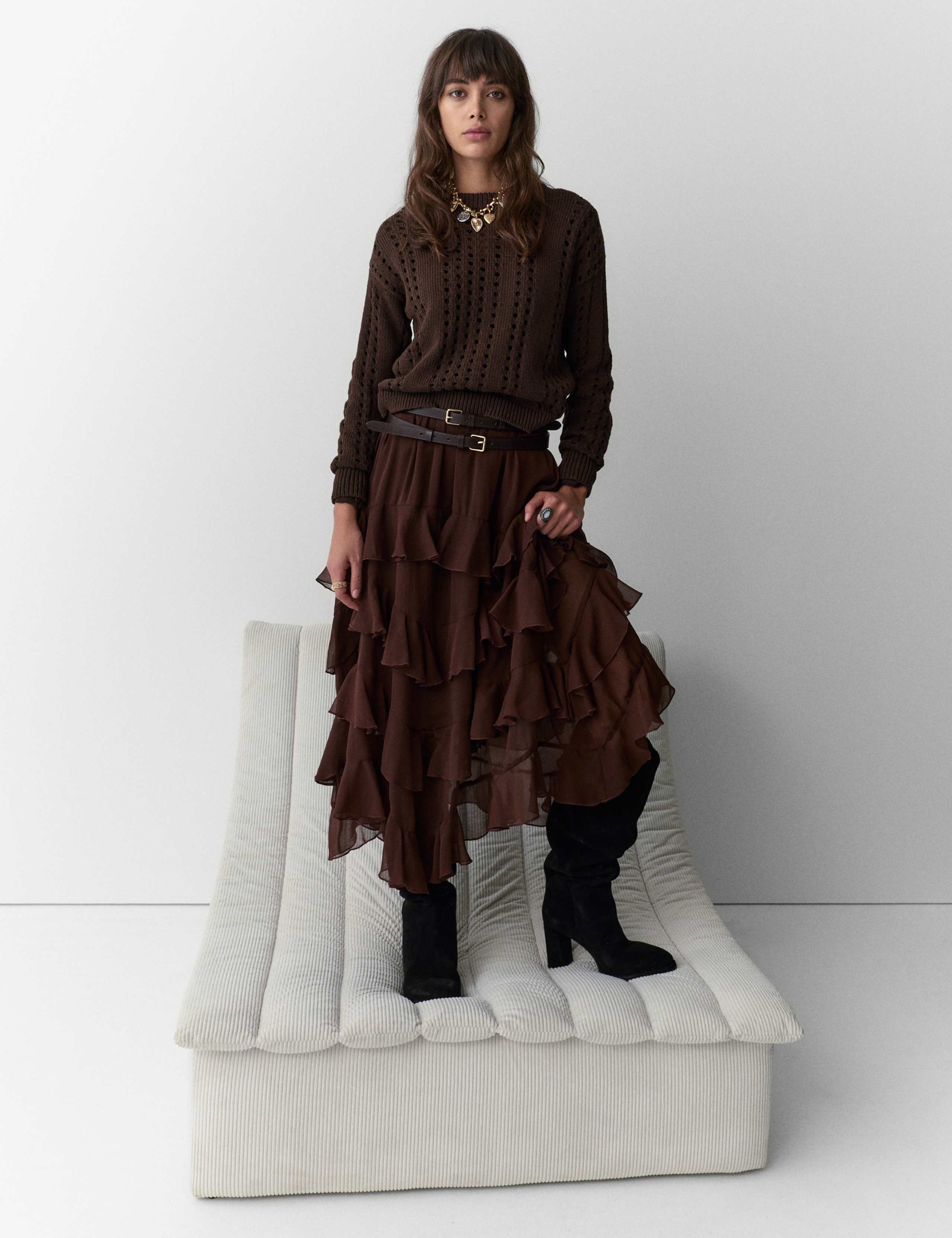 Pure Cotton Pointelle Jumper 1 of 5