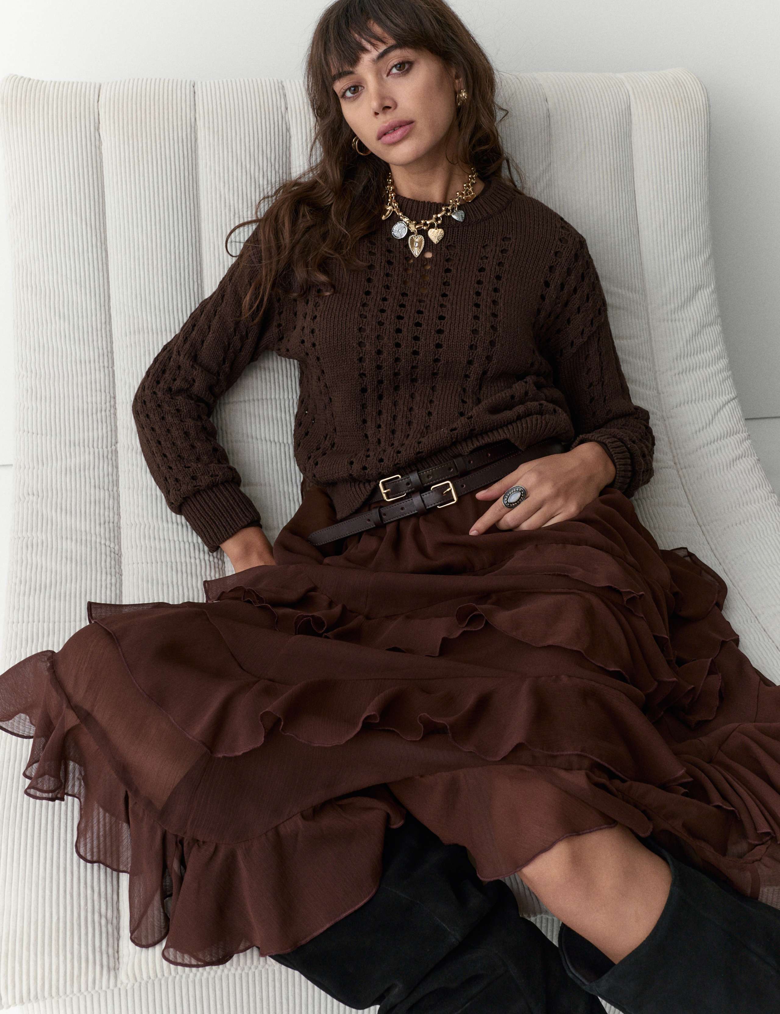 Pure Cotton Pointelle Jumper 5 of 5