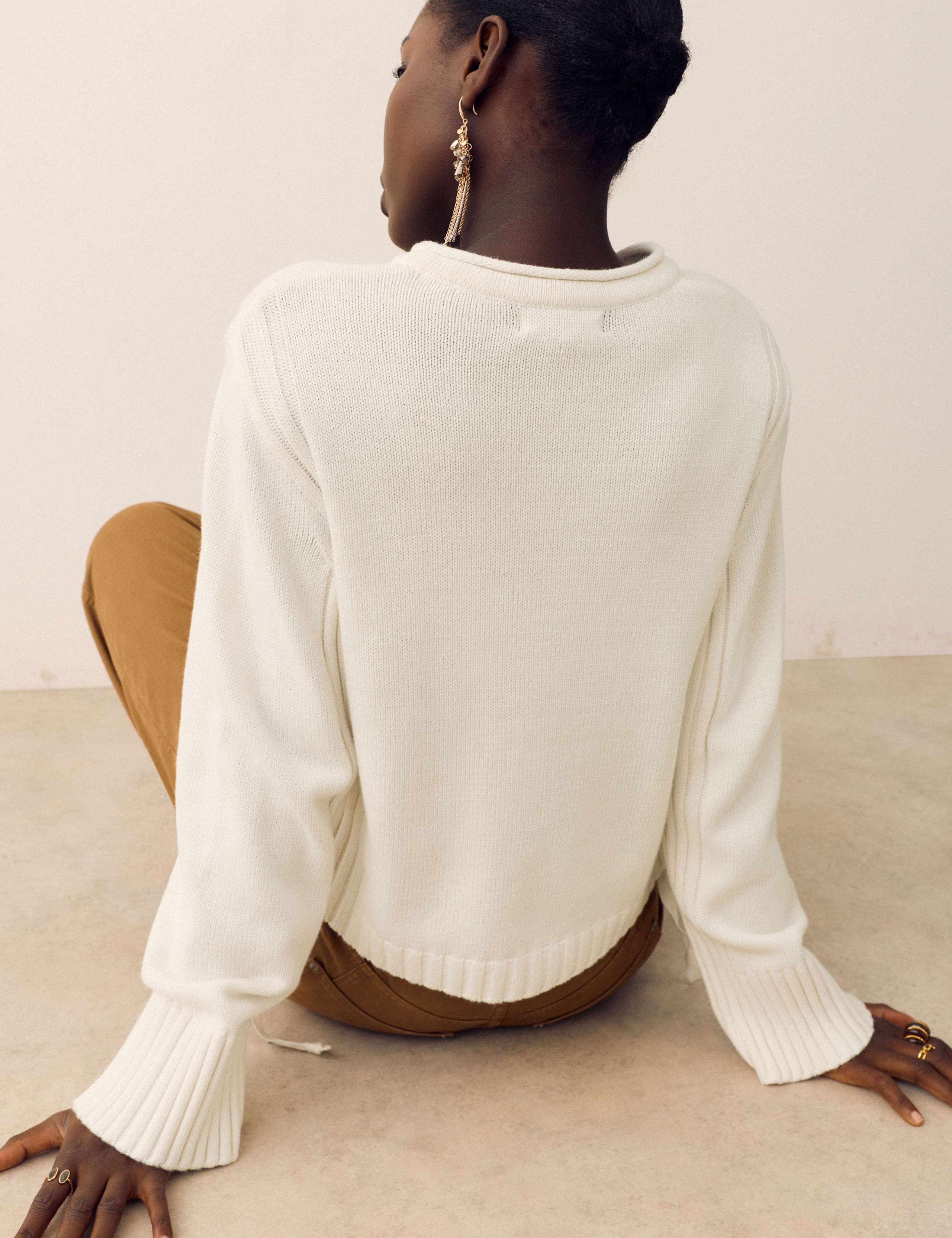 Cotton Rich Tie Side Detail Jumper 3 of 5