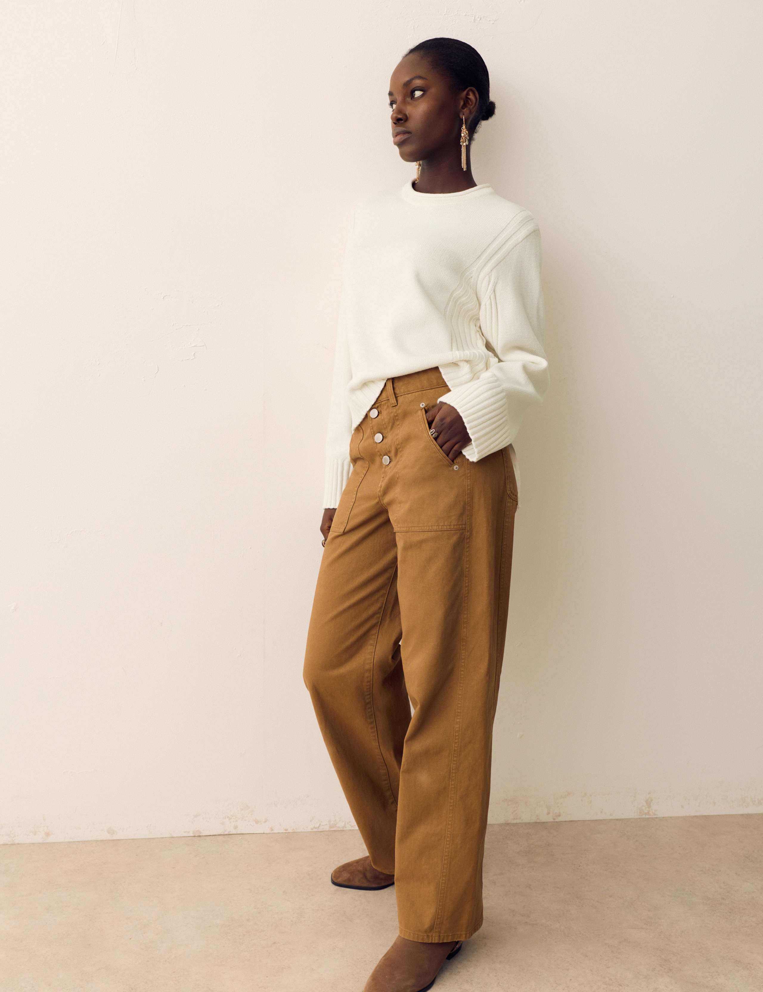 Cotton Rich Tie Side Detail Jumper 4 of 5