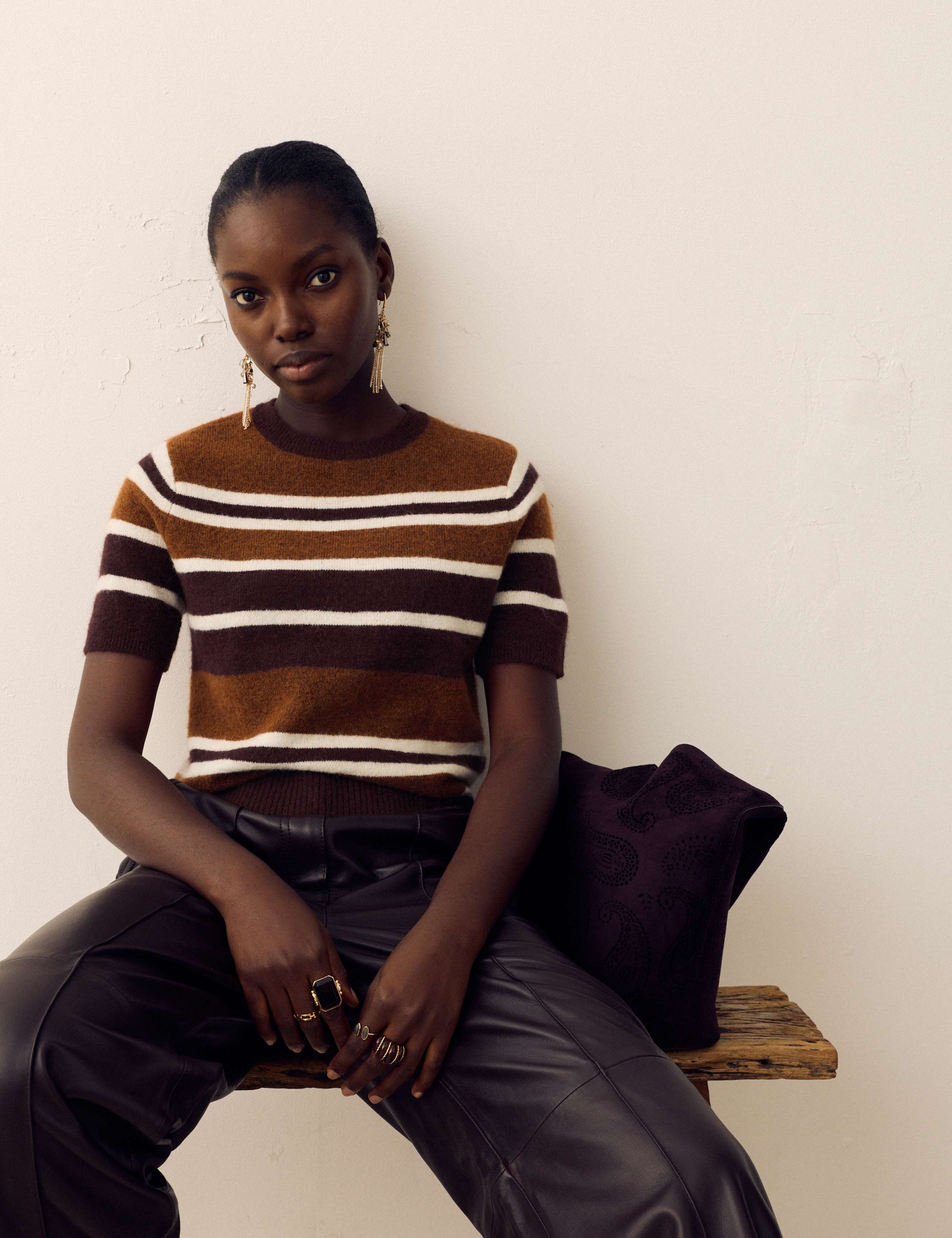 Striped Knitted Top with Mohair 3 of 5