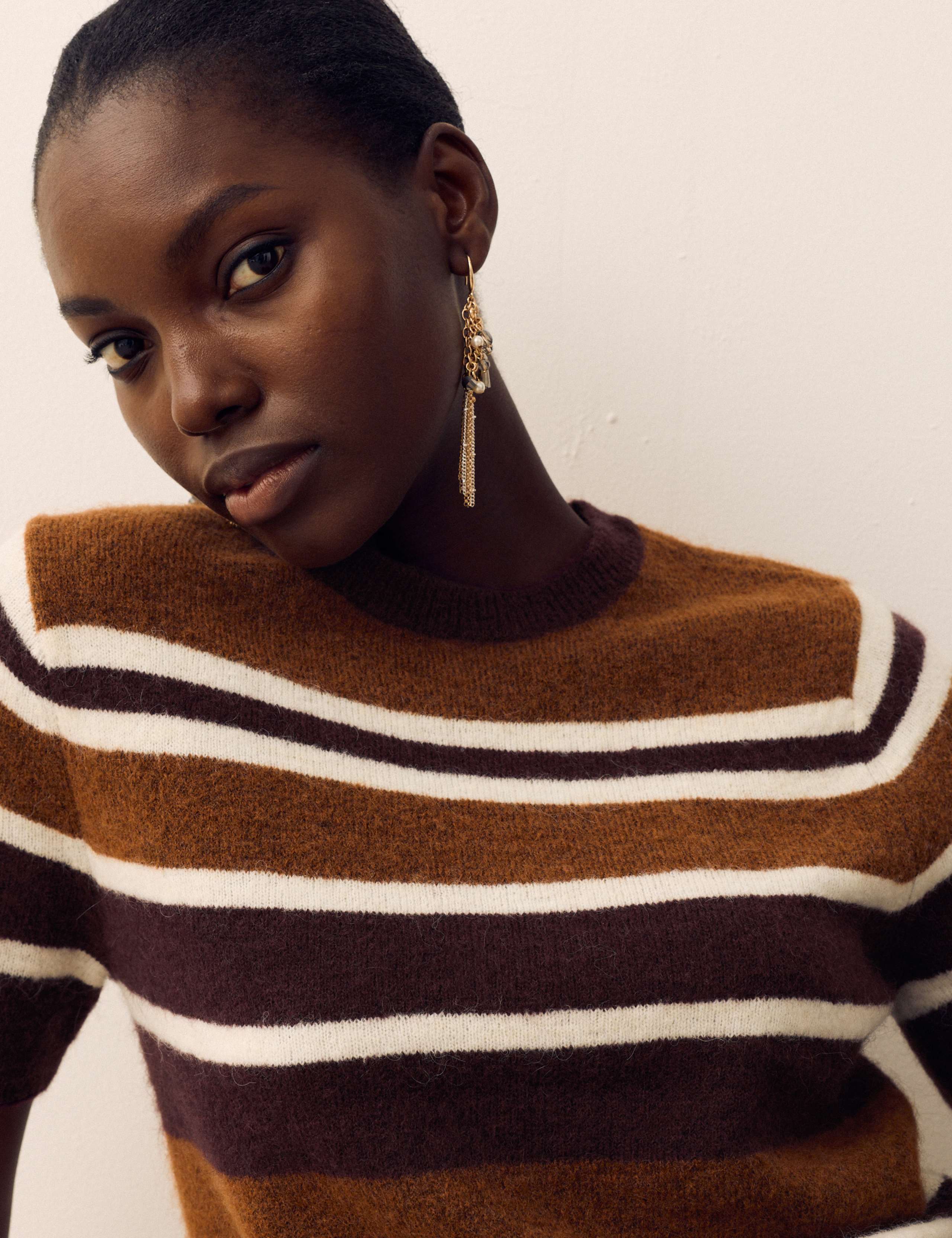 Striped Knitted Top with Mohair 5 of 5