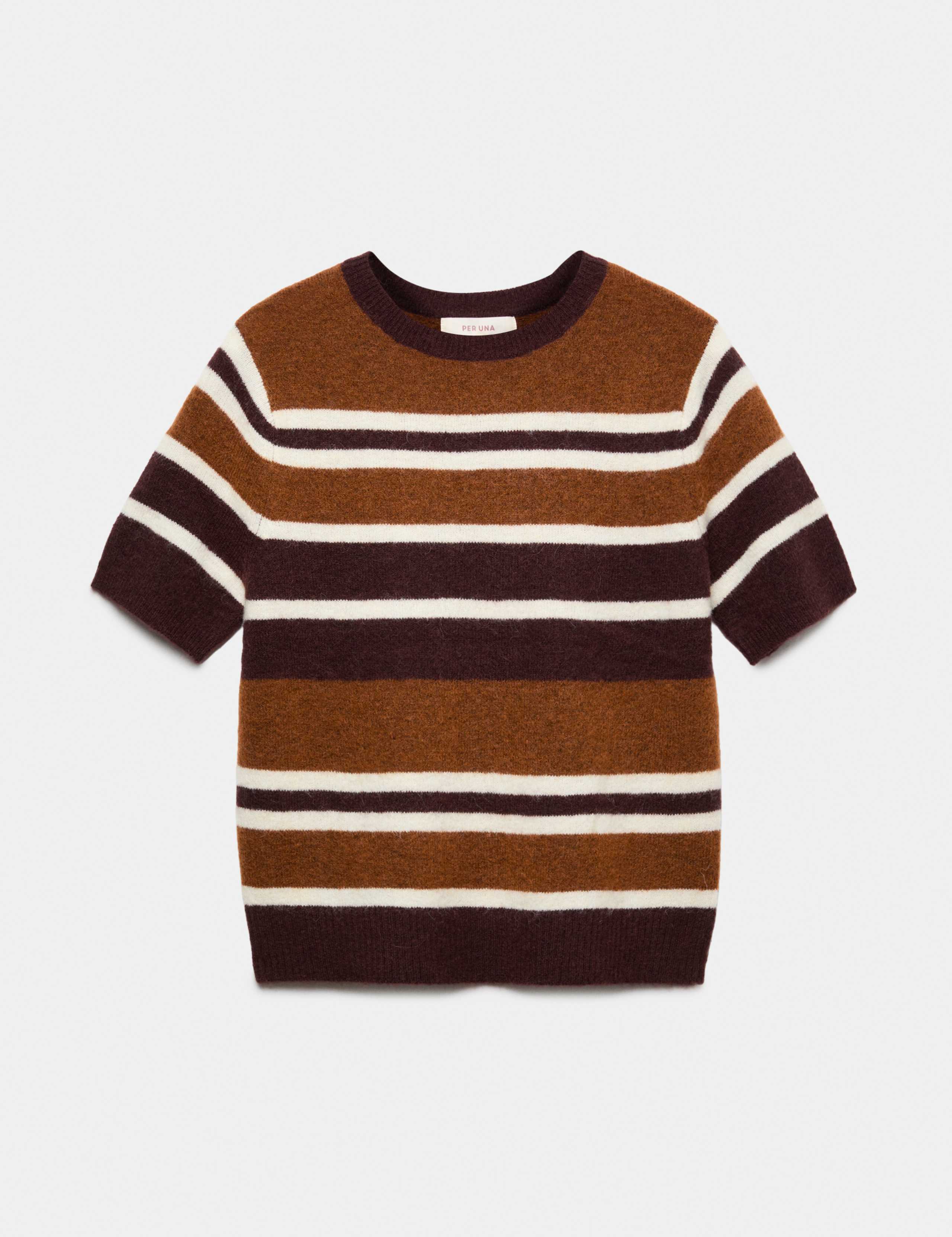 Striped Knitted Top with Mohair 2 of 5