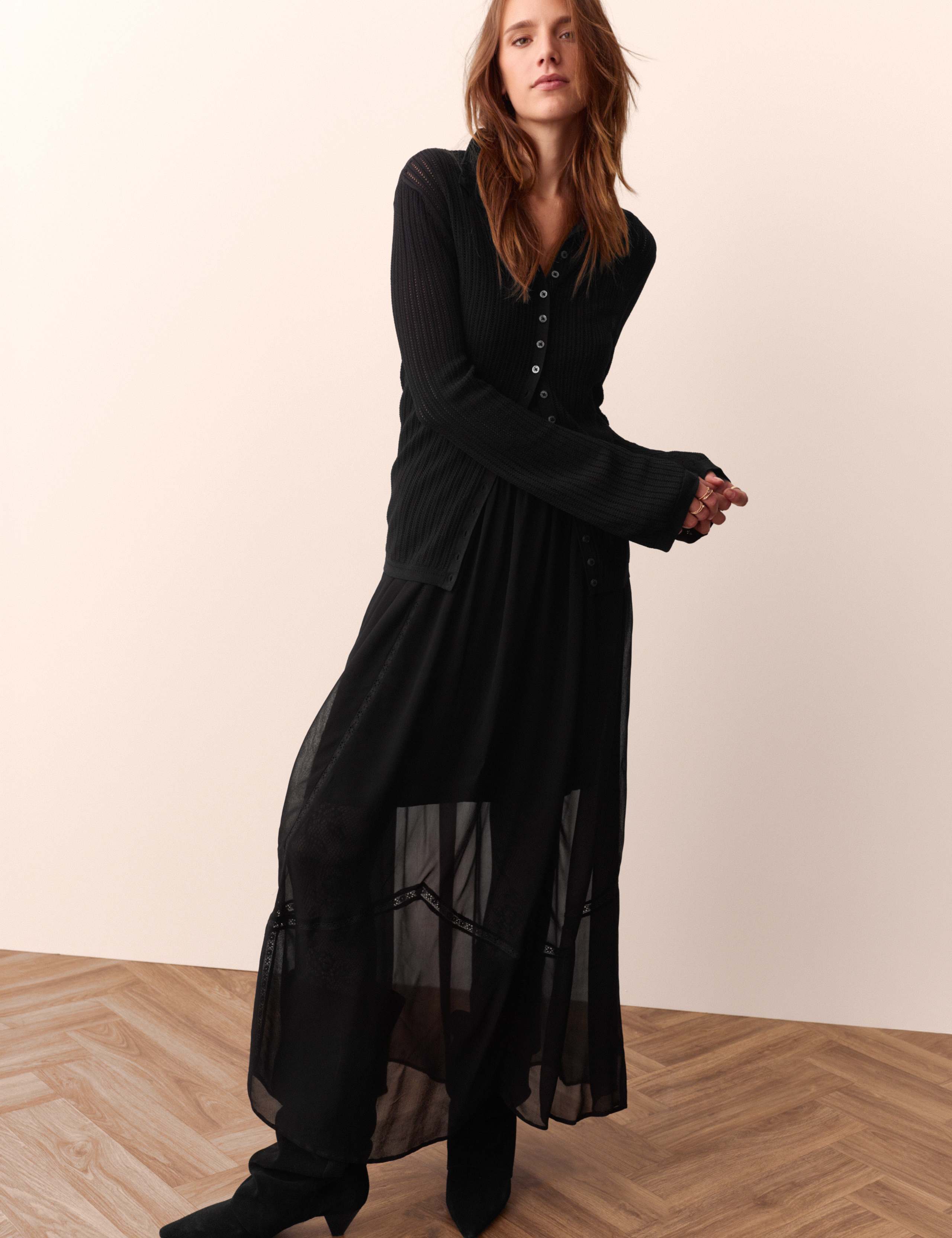 Pointelle Fitted Cardigan 5 of 6